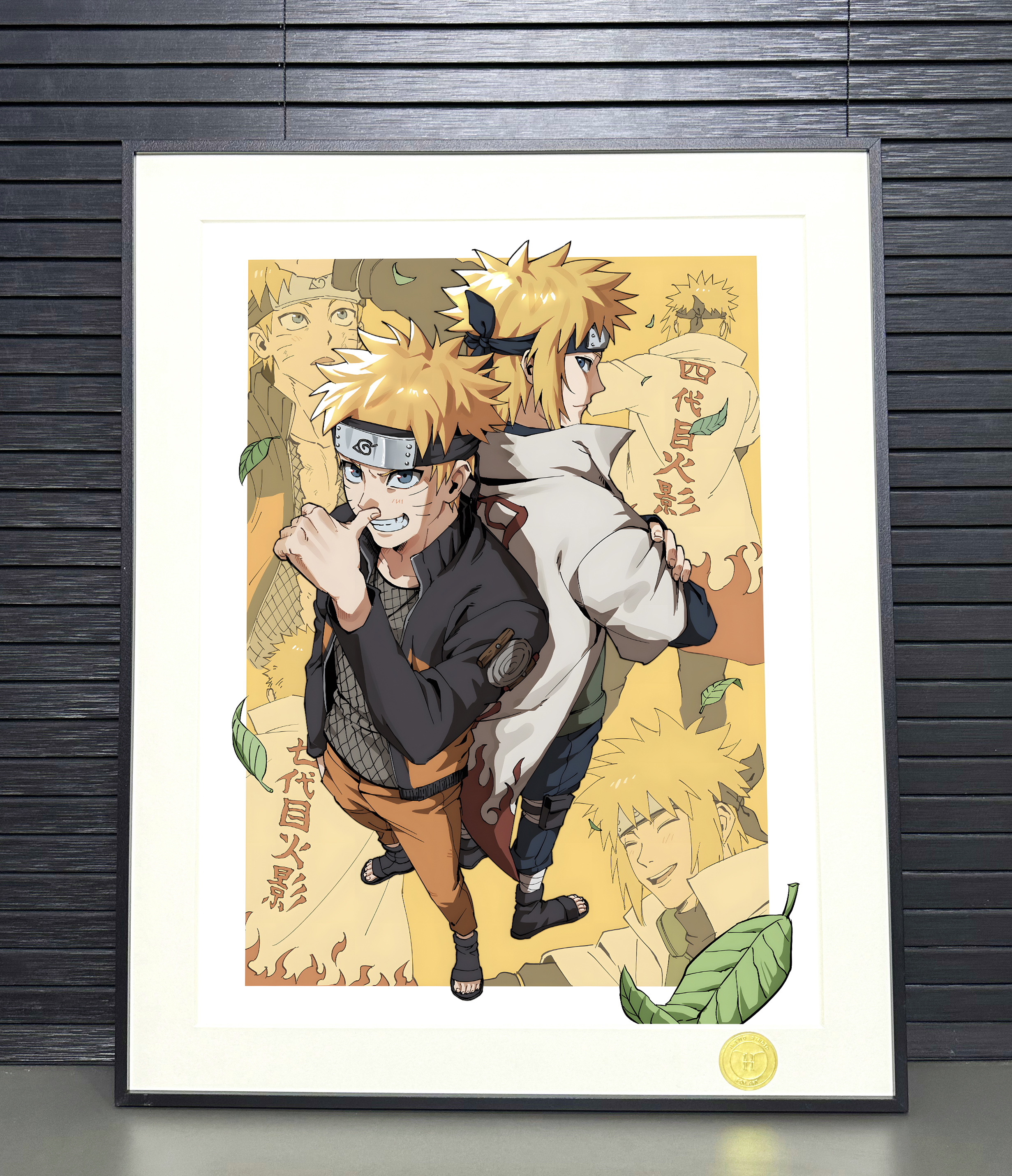 【週邊】H2工作室－火影忍者 水門 鳴人 裝飾畫