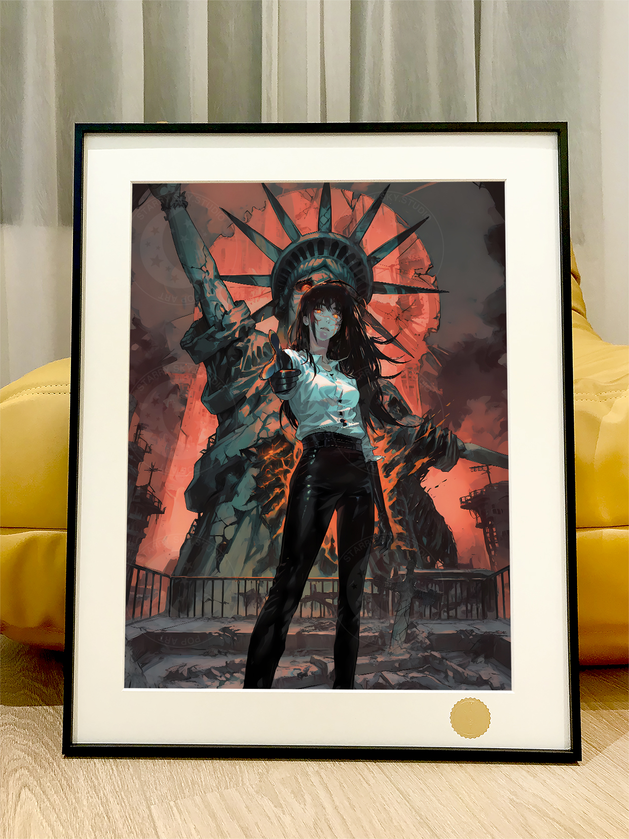 【週邊】星空工作室－電鋸人 三鷹朝 裝飾畫