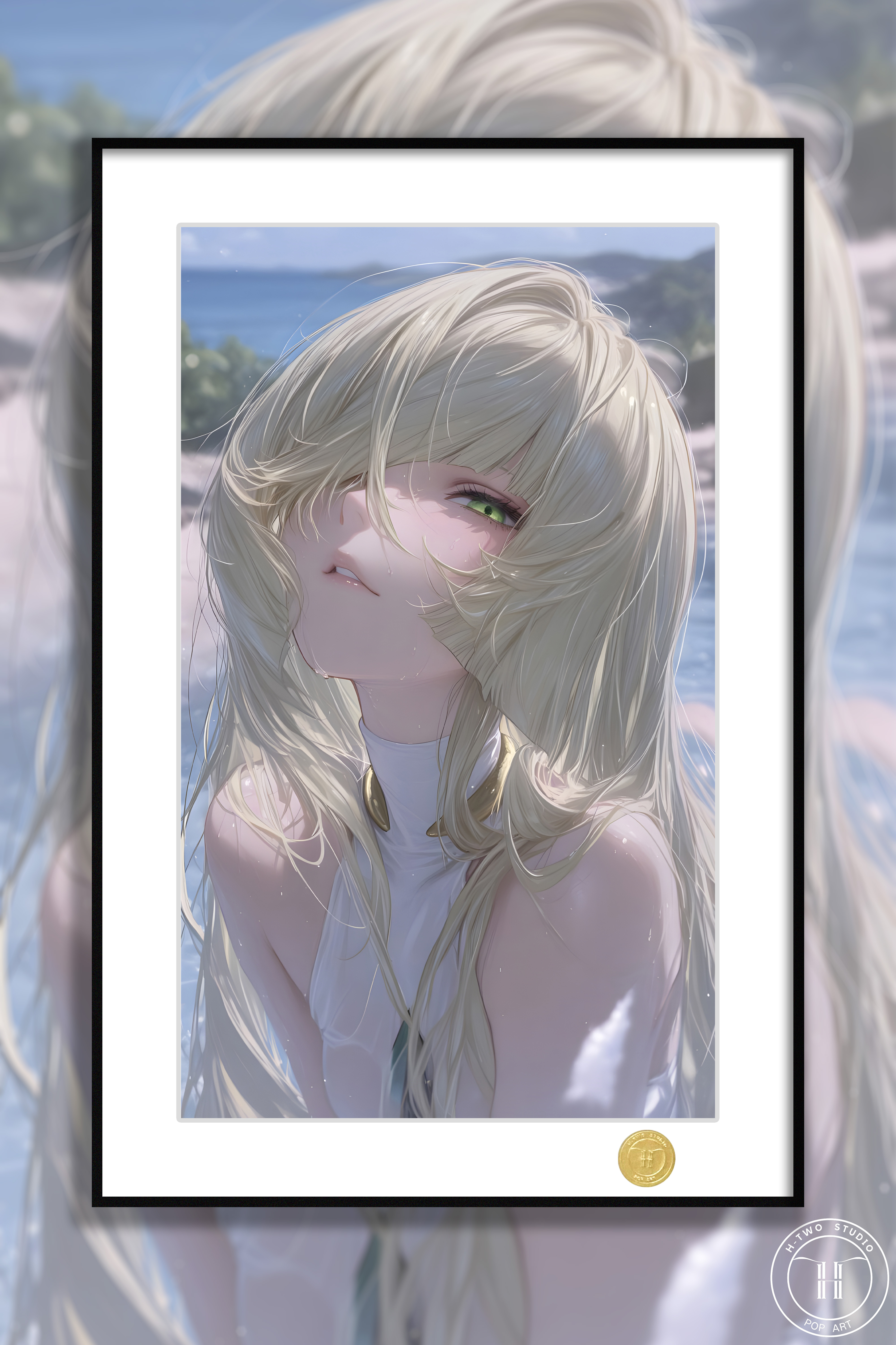 【週邊】H2工作室－寶可夢 露莎米奈 裝飾畫