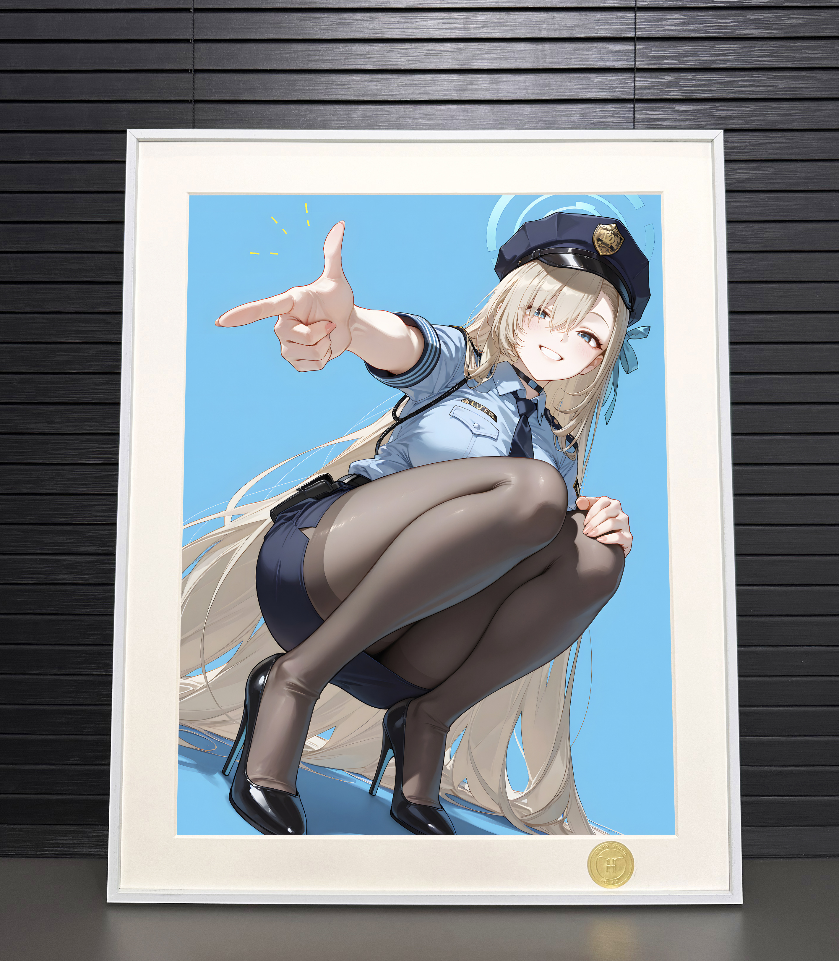 【週邊】H2工作室－蔚藍檔案 制服 一之瀨明日奈 裝飾畫