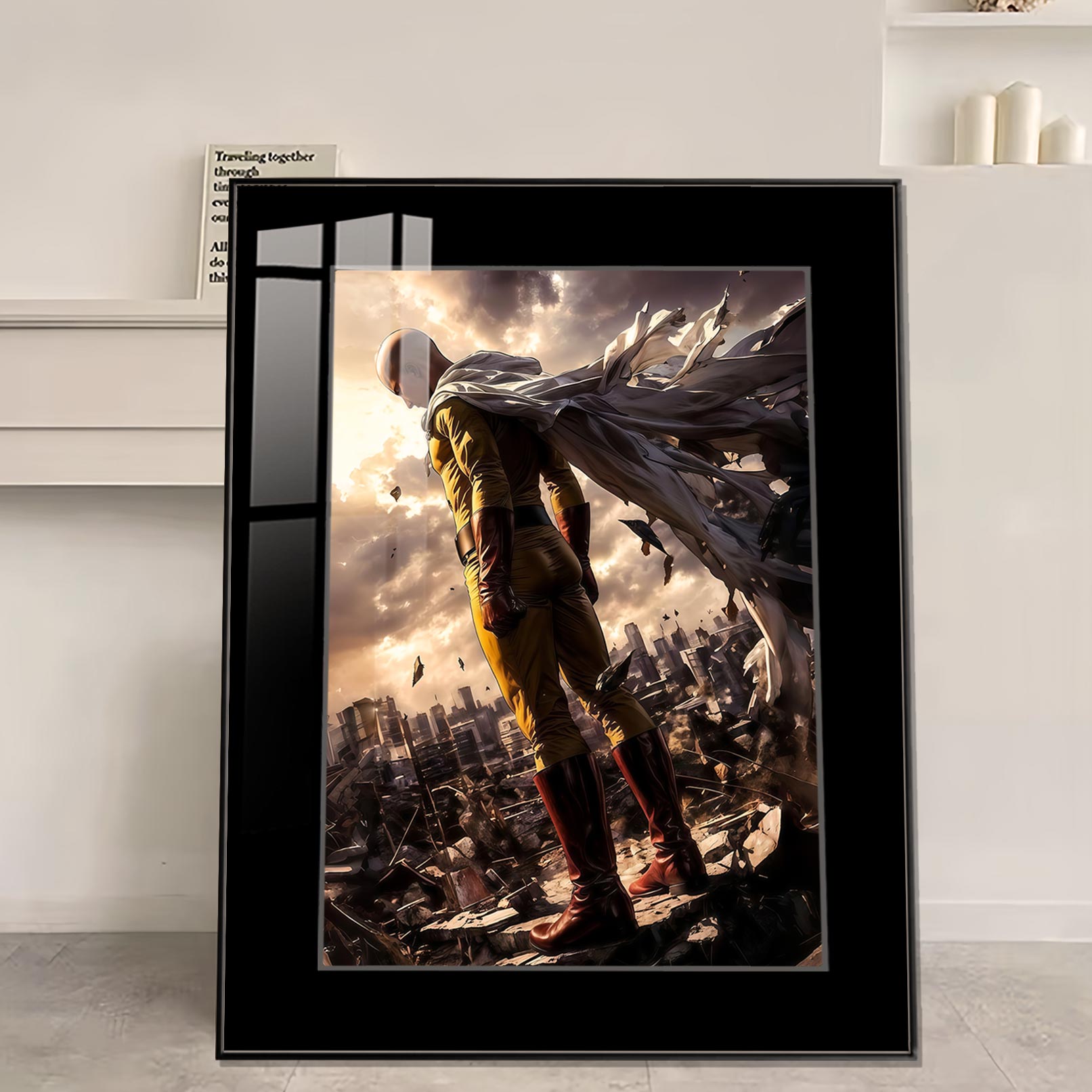 【週邊】橘子工作室－一拳超人 琦玉 無敵威壓背身版 裝飾畫