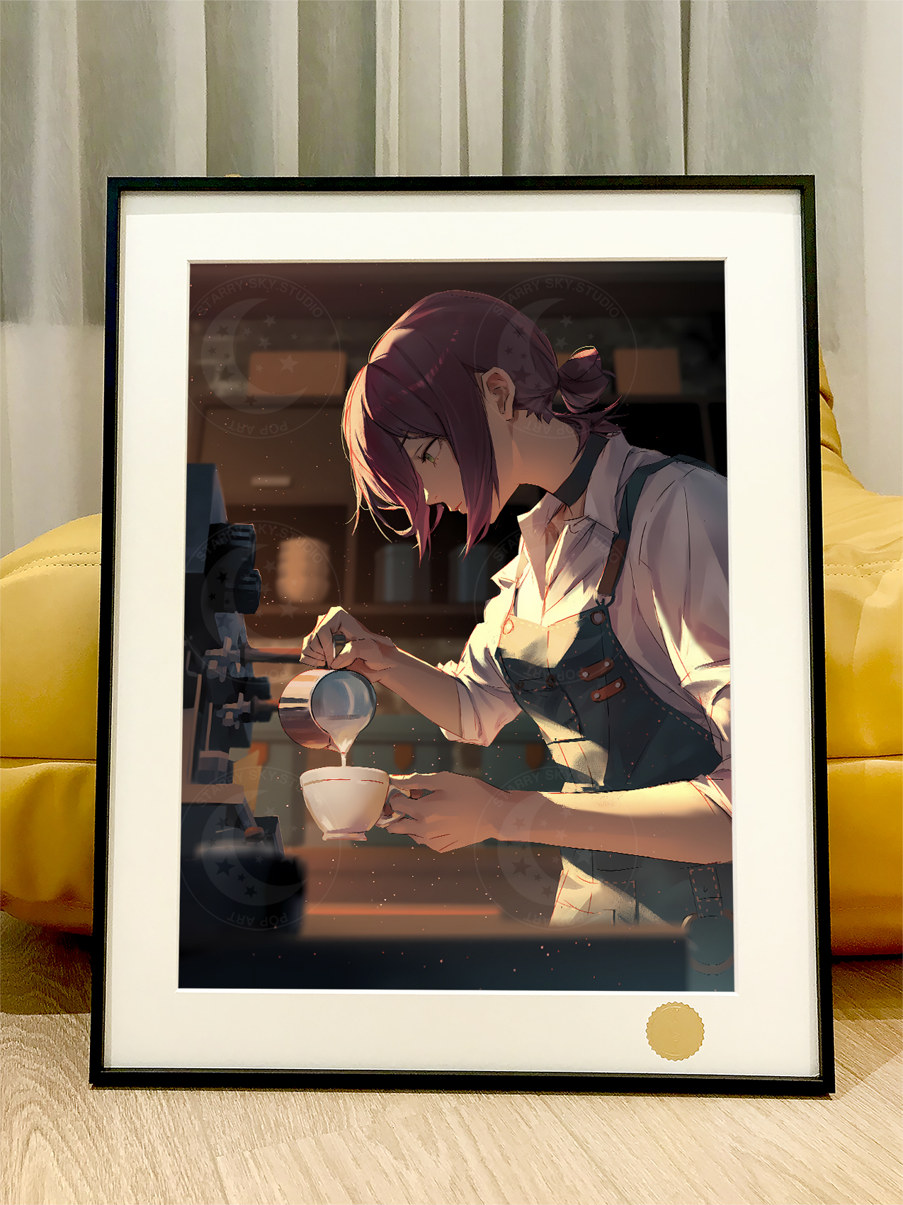 【週邊】星空工作室－鏈鋸人 咖啡師蕾塞 裝飾畫