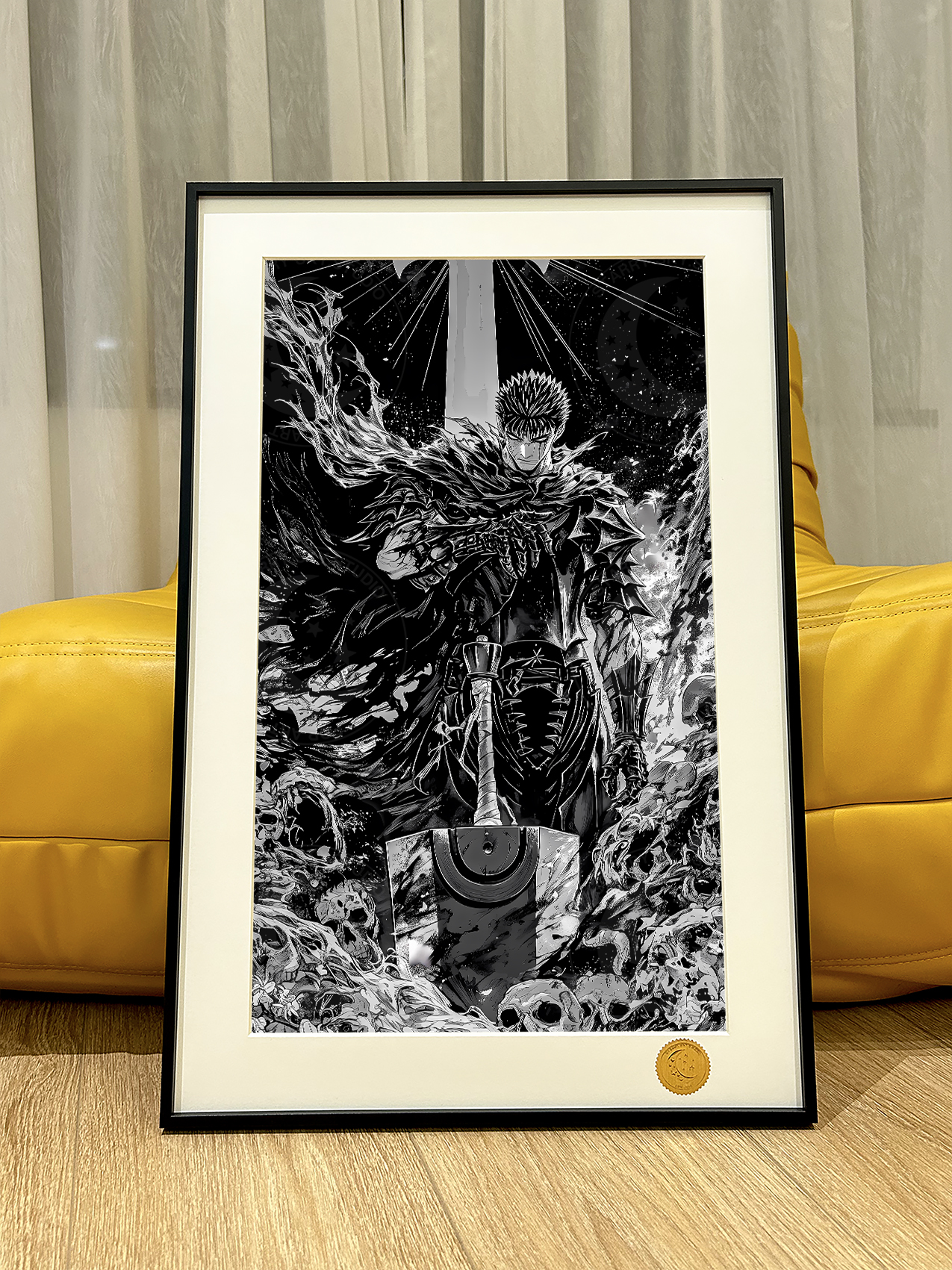 【週邊】星空工作室－烙印勇士 黑白風格斯 裝飾畫