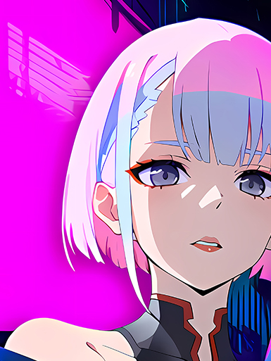 【週邊】巴洛克－賽博龐克：邊緣行者 賽博露西 裝飾畫&冰箱貼