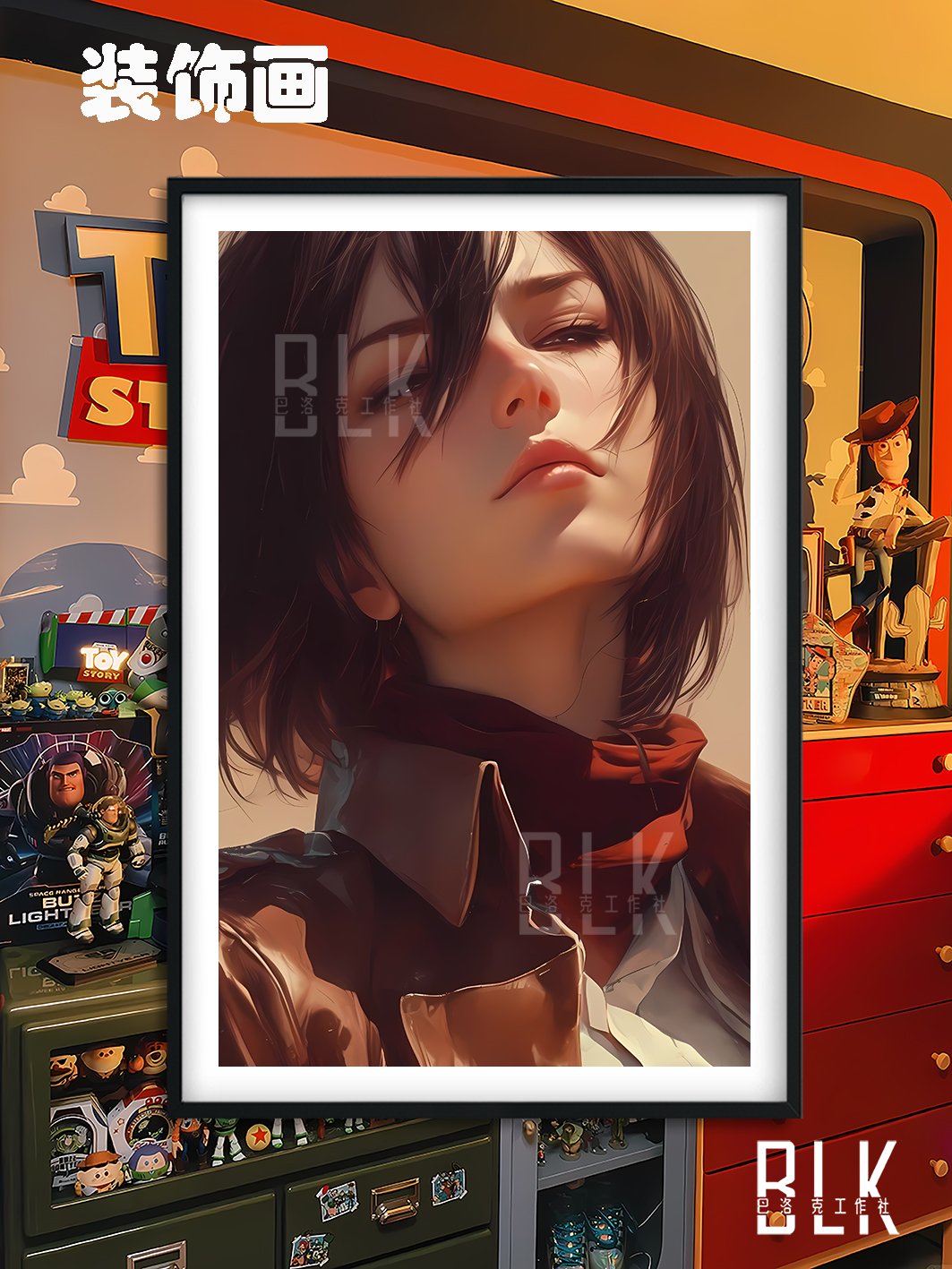 【週邊】巴洛克-進擊的巨人 三笠 裝飾畫&冰箱貼 【週邊】巴洛克-進擊的巨人 三笠 裝飾畫&冰箱貼