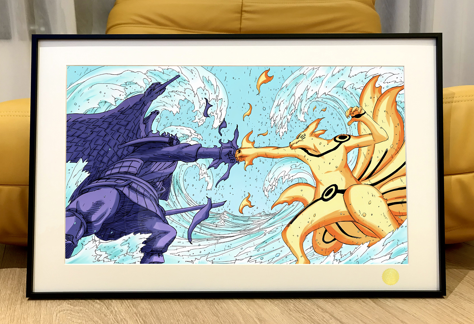 【週邊】星空工作室－火影忍者 九尾vs須佐 裝飾畫