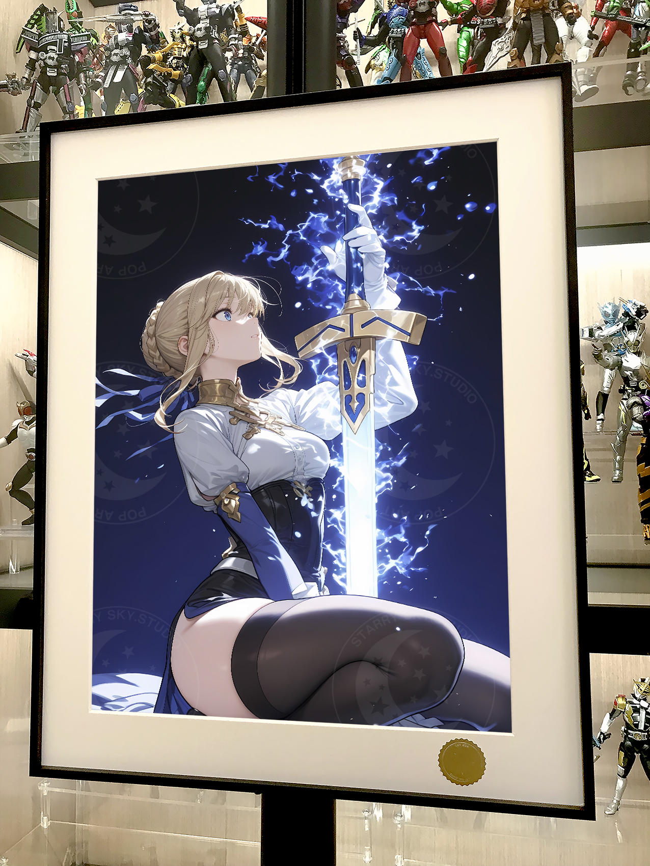 【週邊】星空工作室－Fate saber之劍 裝飾畫