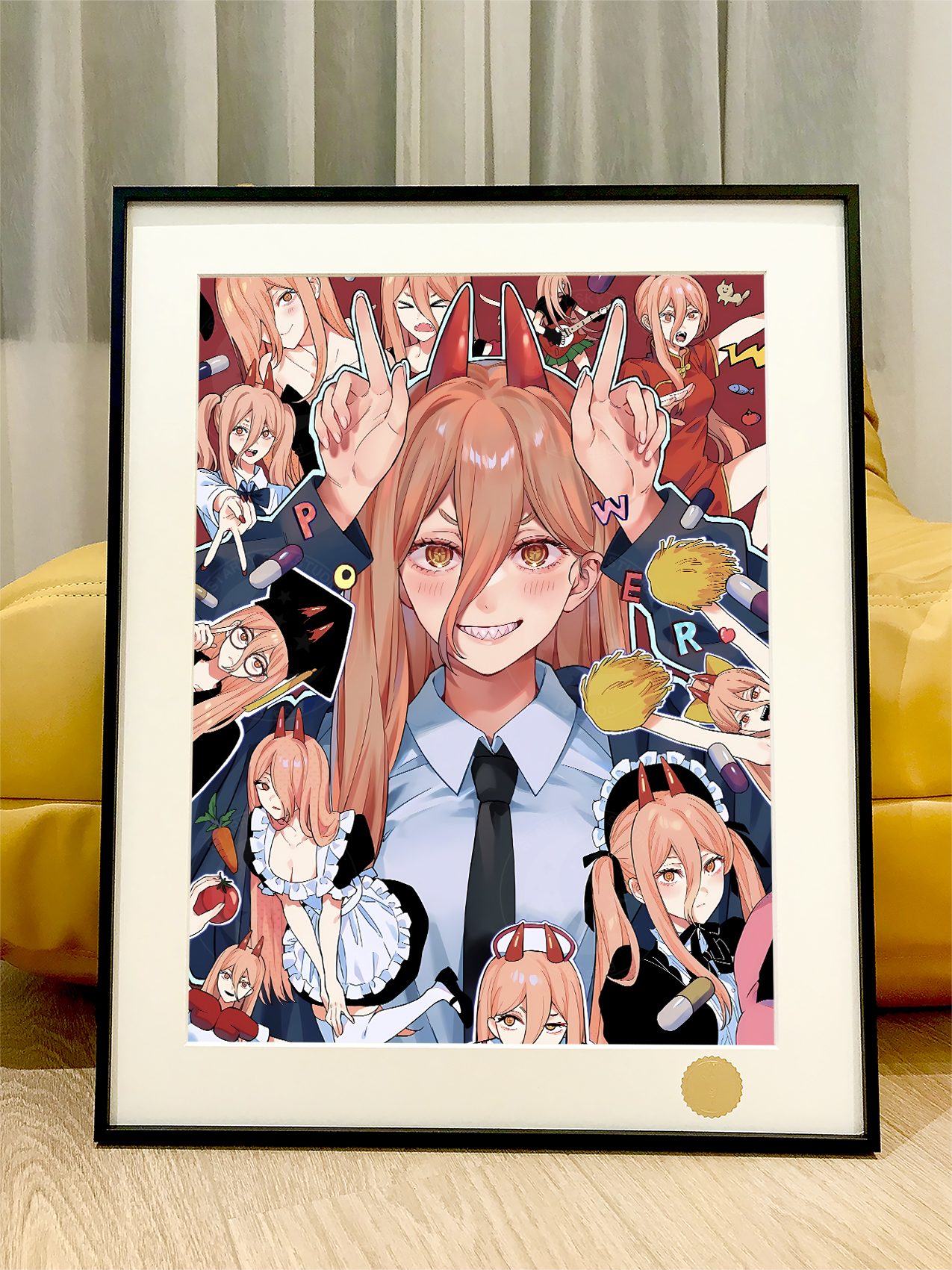 【週邊】星空工作室－電鋸人 百變帕瓦 裝飾畫