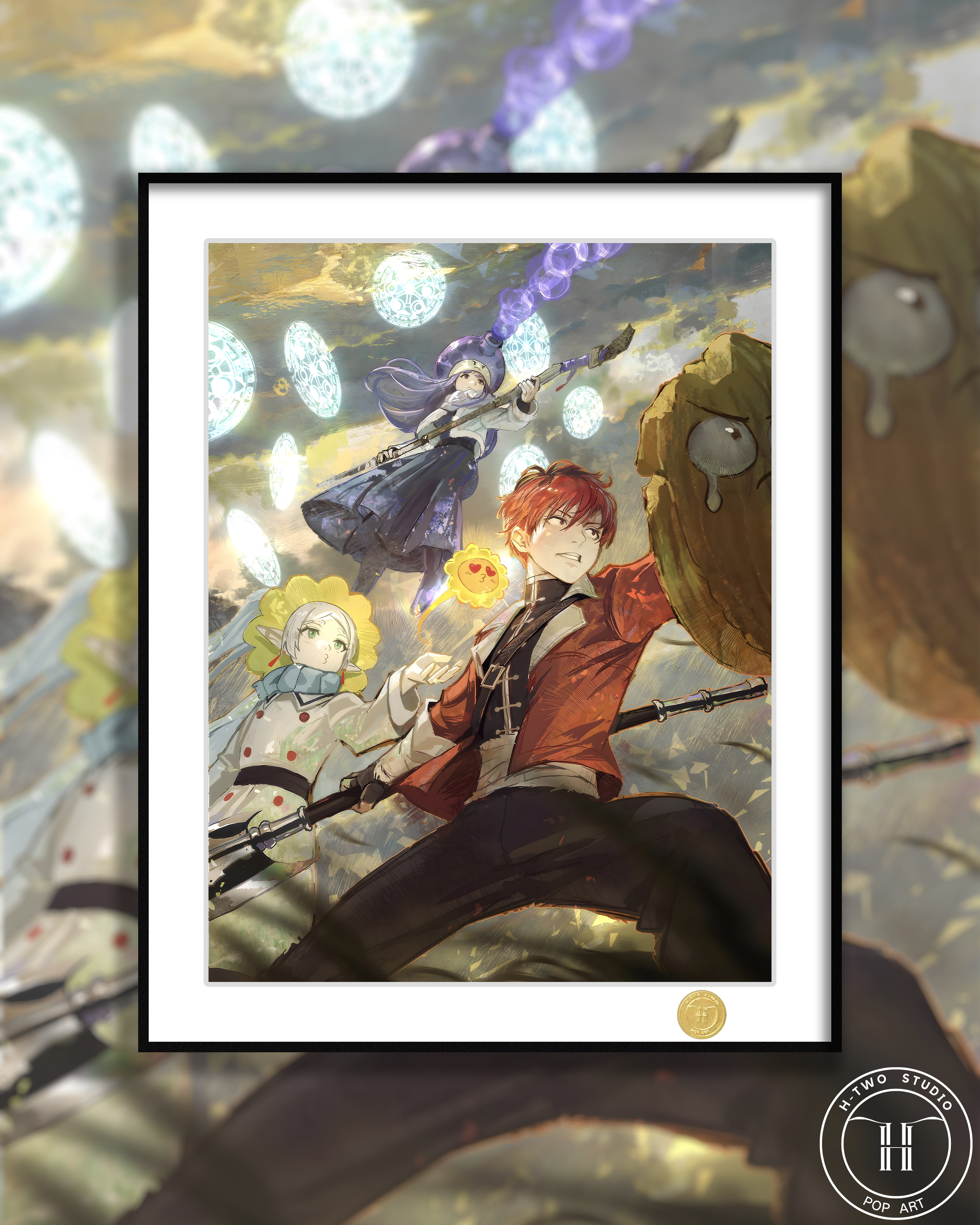 【週邊】H2工作室－葬送的芙莉蓮 芙莉蓮三人組 裝飾畫