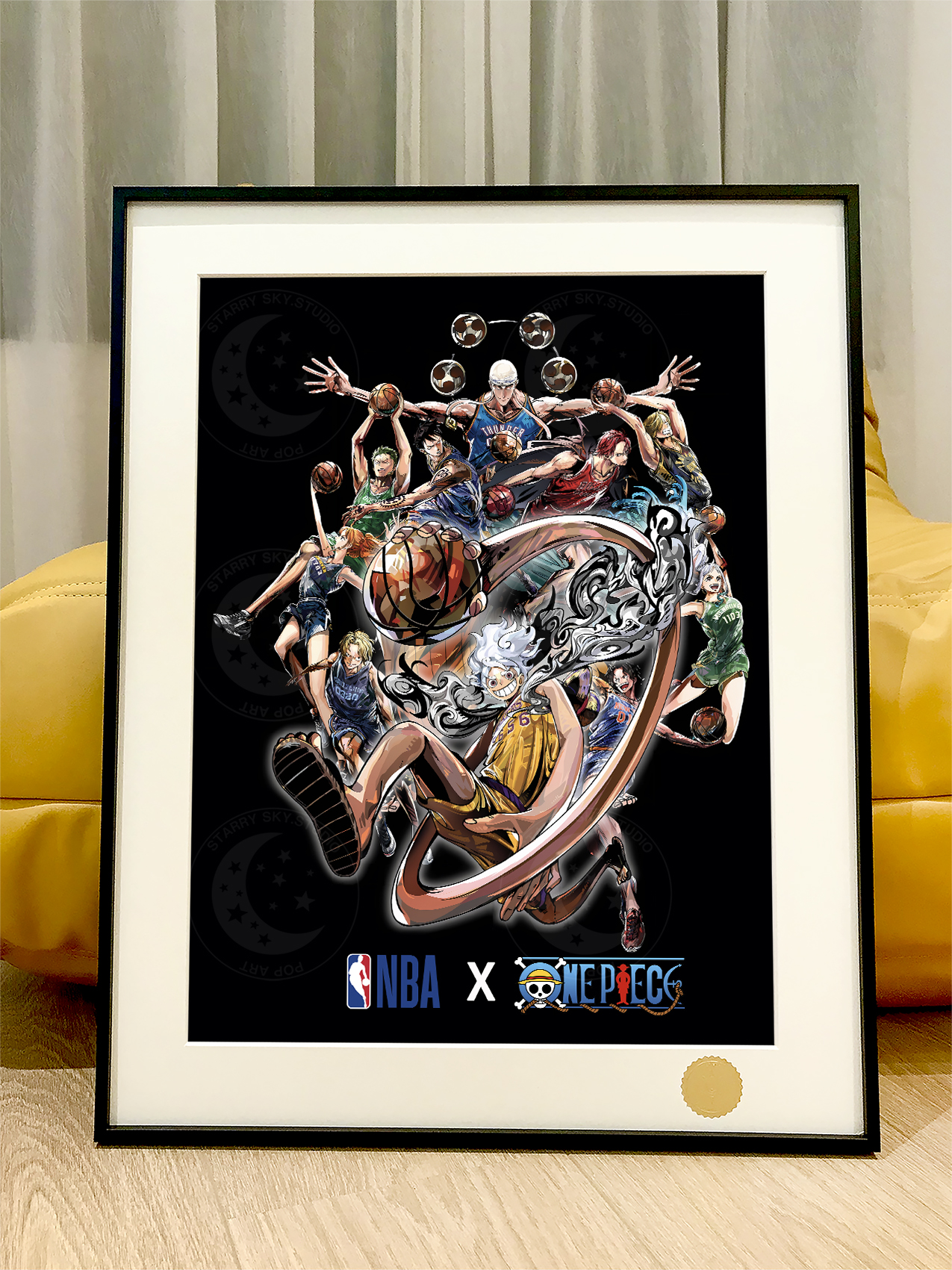 【週邊】星空工作室－海賊王 OP X NBA 裝飾畫