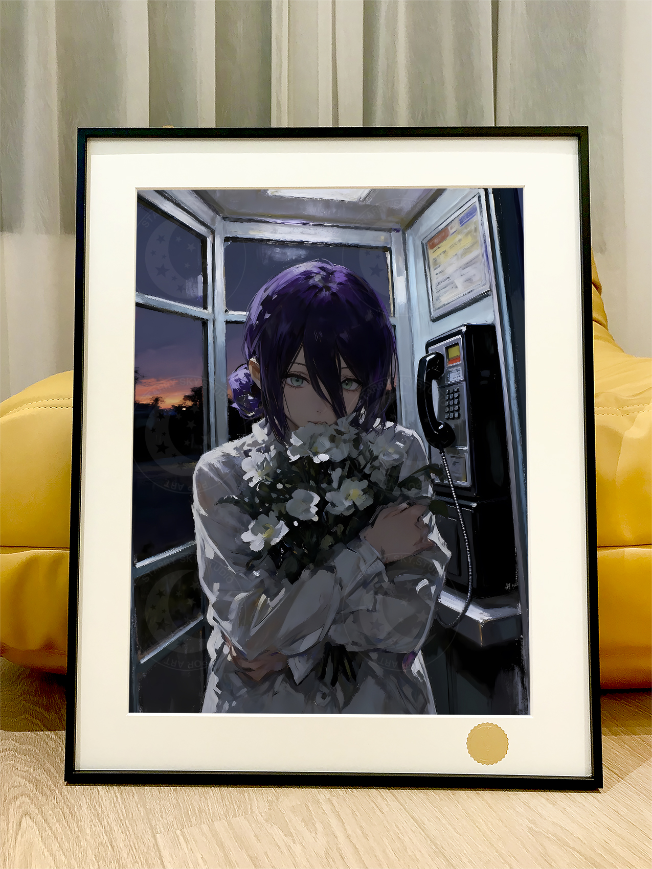 【週邊】星空工作室－鏈鋸人 電話亭蕾塞 裝飾畫