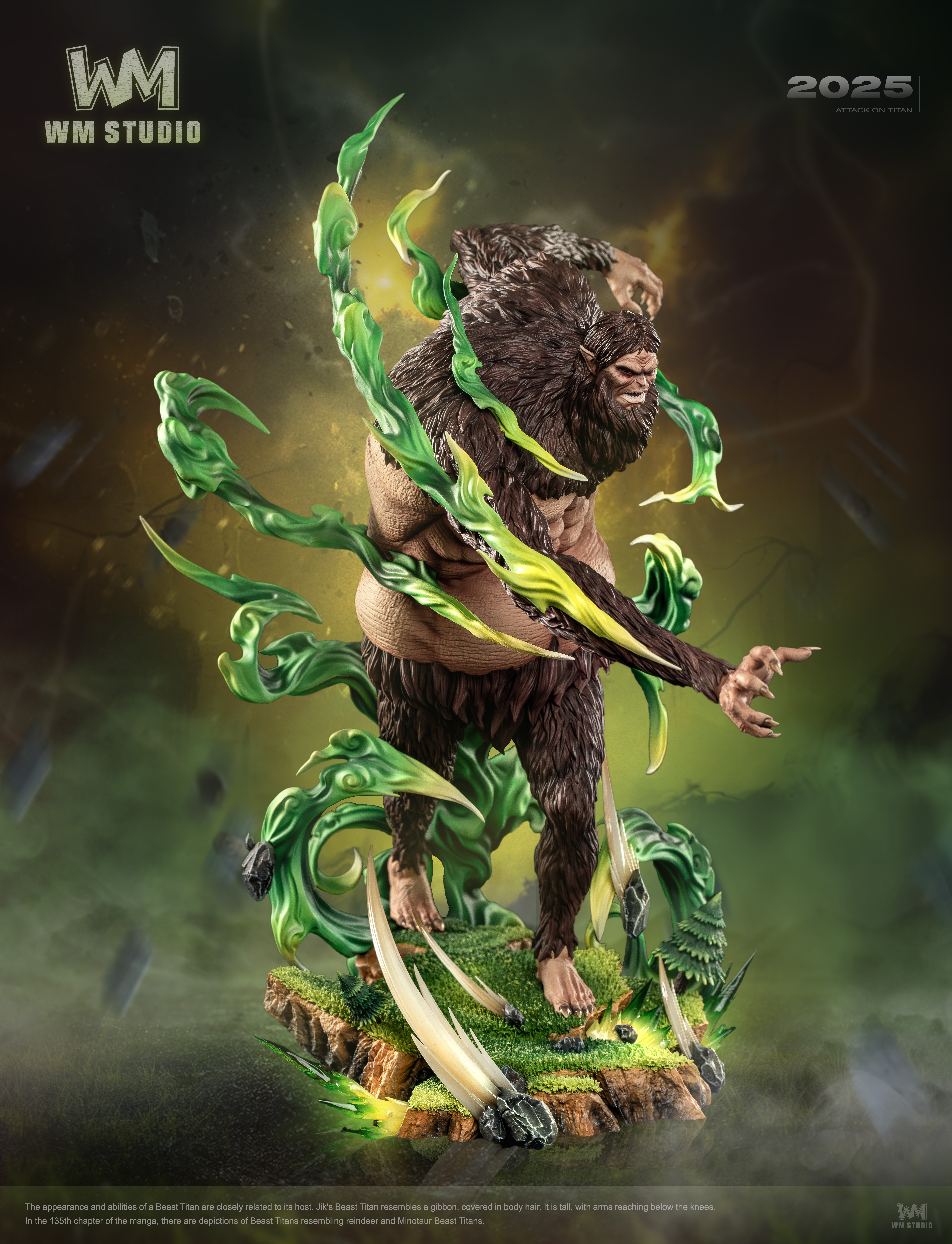 【進擊的巨人】WM Studio－撤退的矮人系列 第四彈 猴子丟石頭