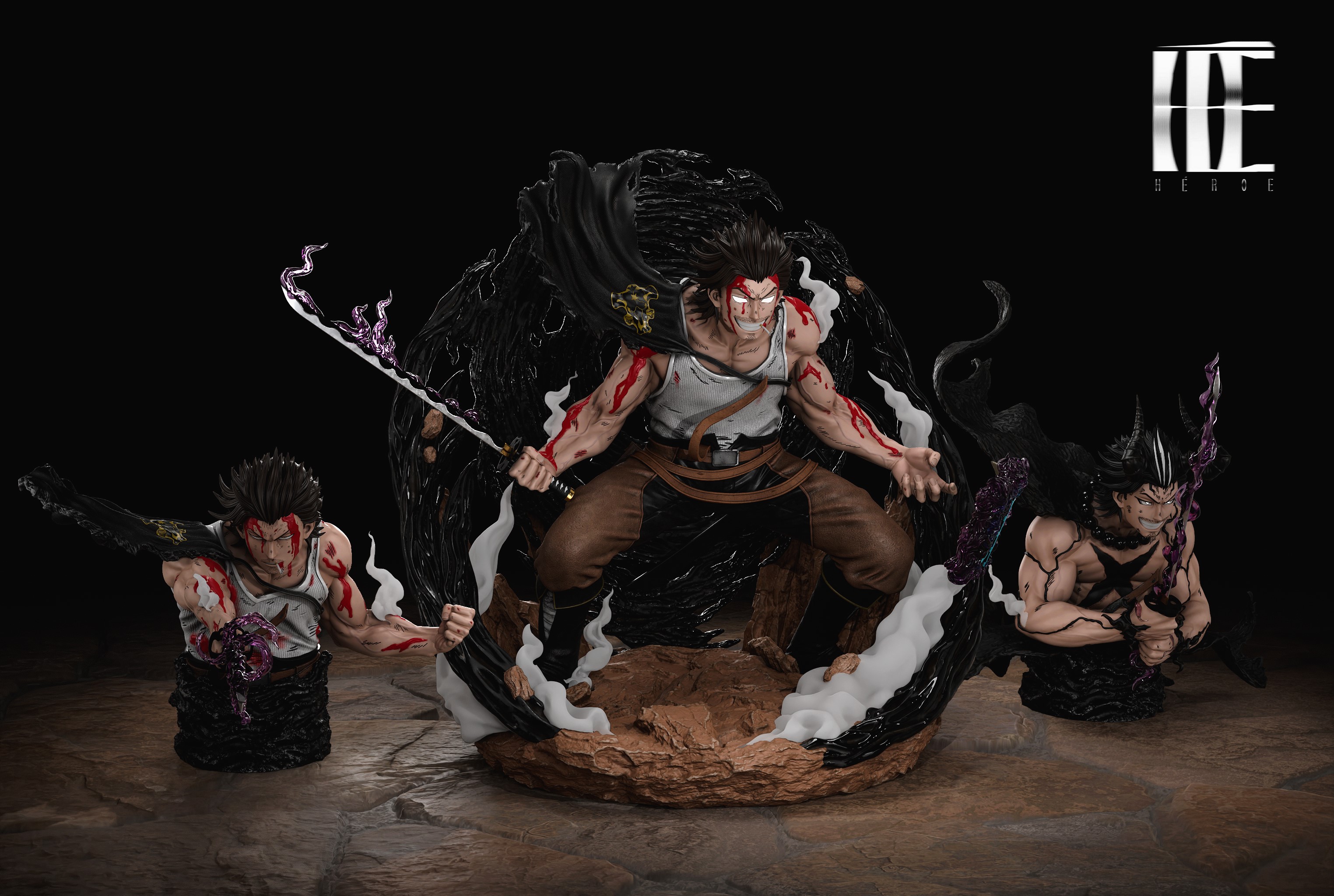 【黑色五葉草】Héroe Collectibles-夜見 團長 黑色暴牛 【黑色五葉草】Héroe Collectibles-夜見 團長 黑色暴牛