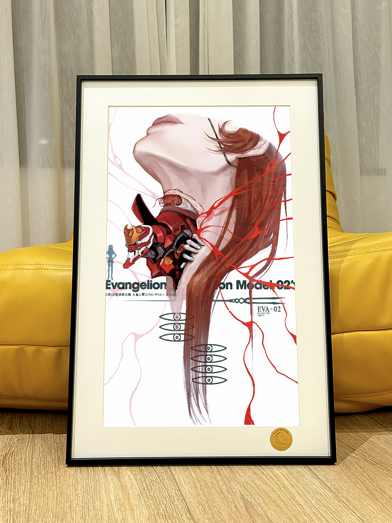 【週邊】星空工作室－新世紀福音戰士 二號機 裝飾畫