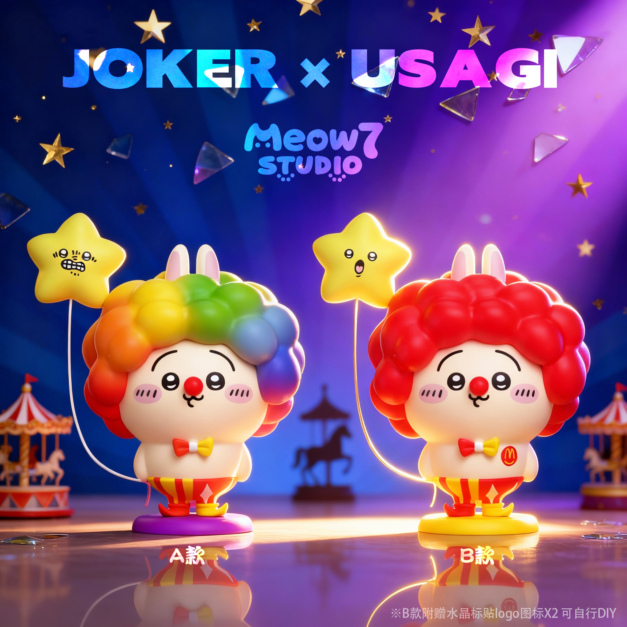 【吉伊卡哇】喵奇妙妙屋 Meow7studio－彩色小丑烏薩奇