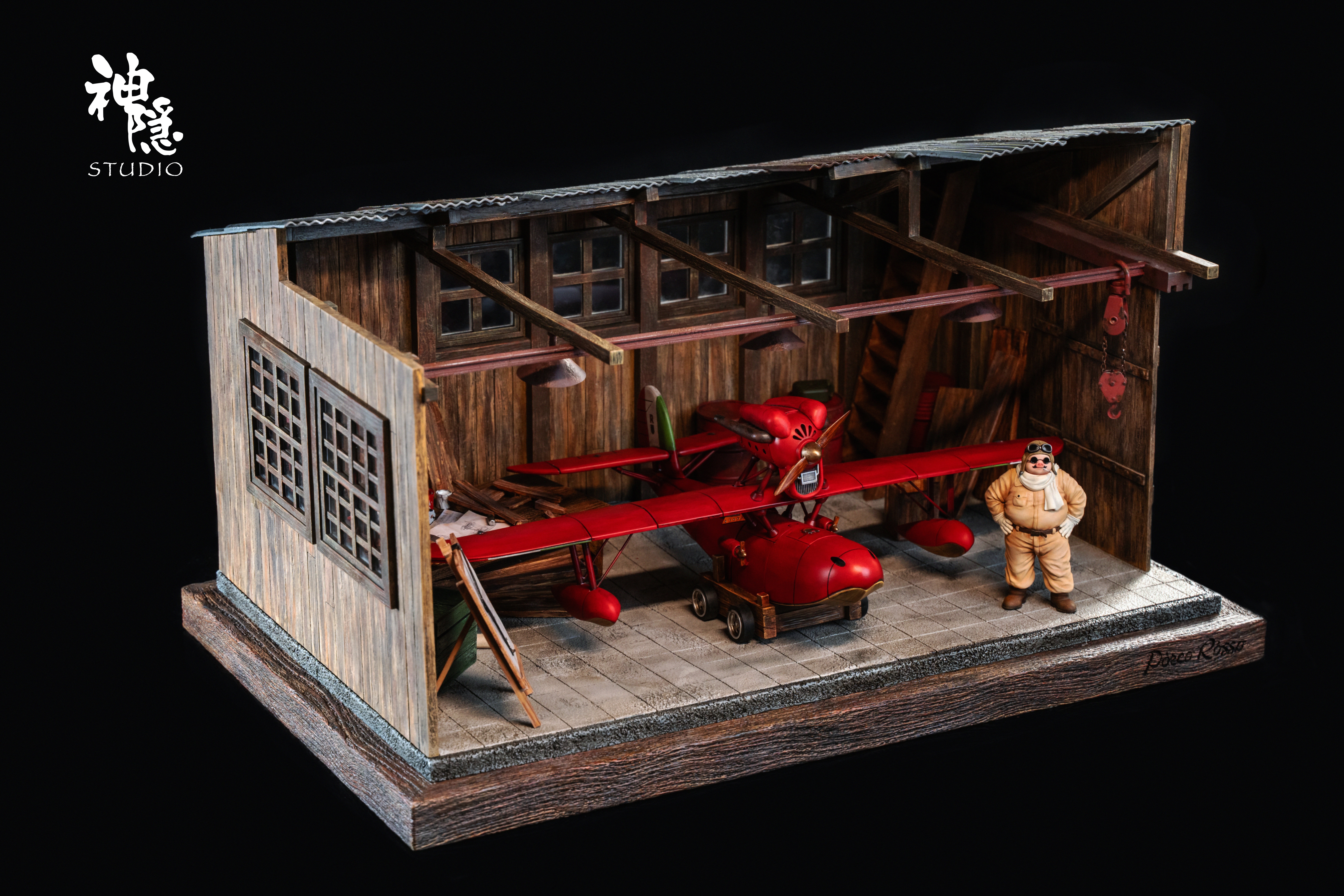 【宮崎駿】神隱工作室-剪影瞬間系列 紅豬王牌飛行員波魯克