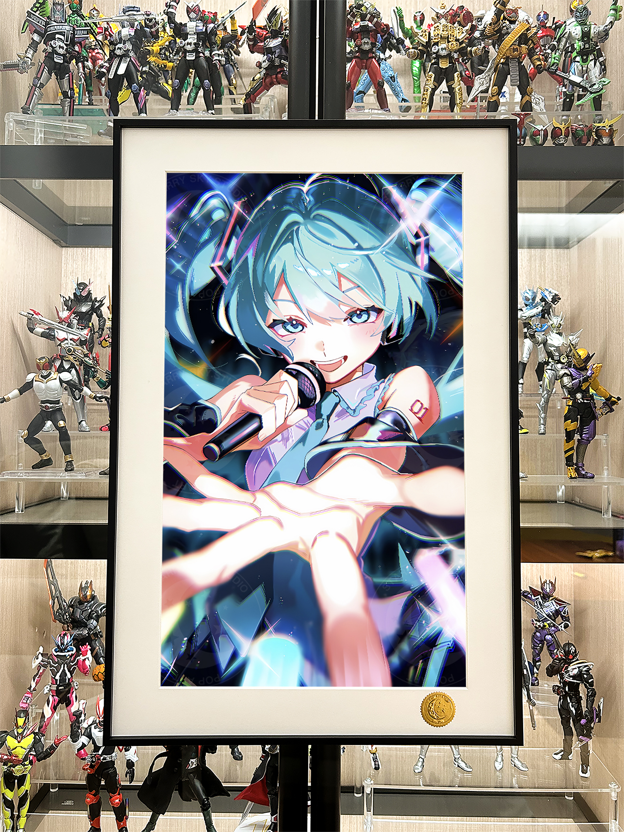 【週邊】星空工作室－初音未來 麥克風初音 裝飾畫