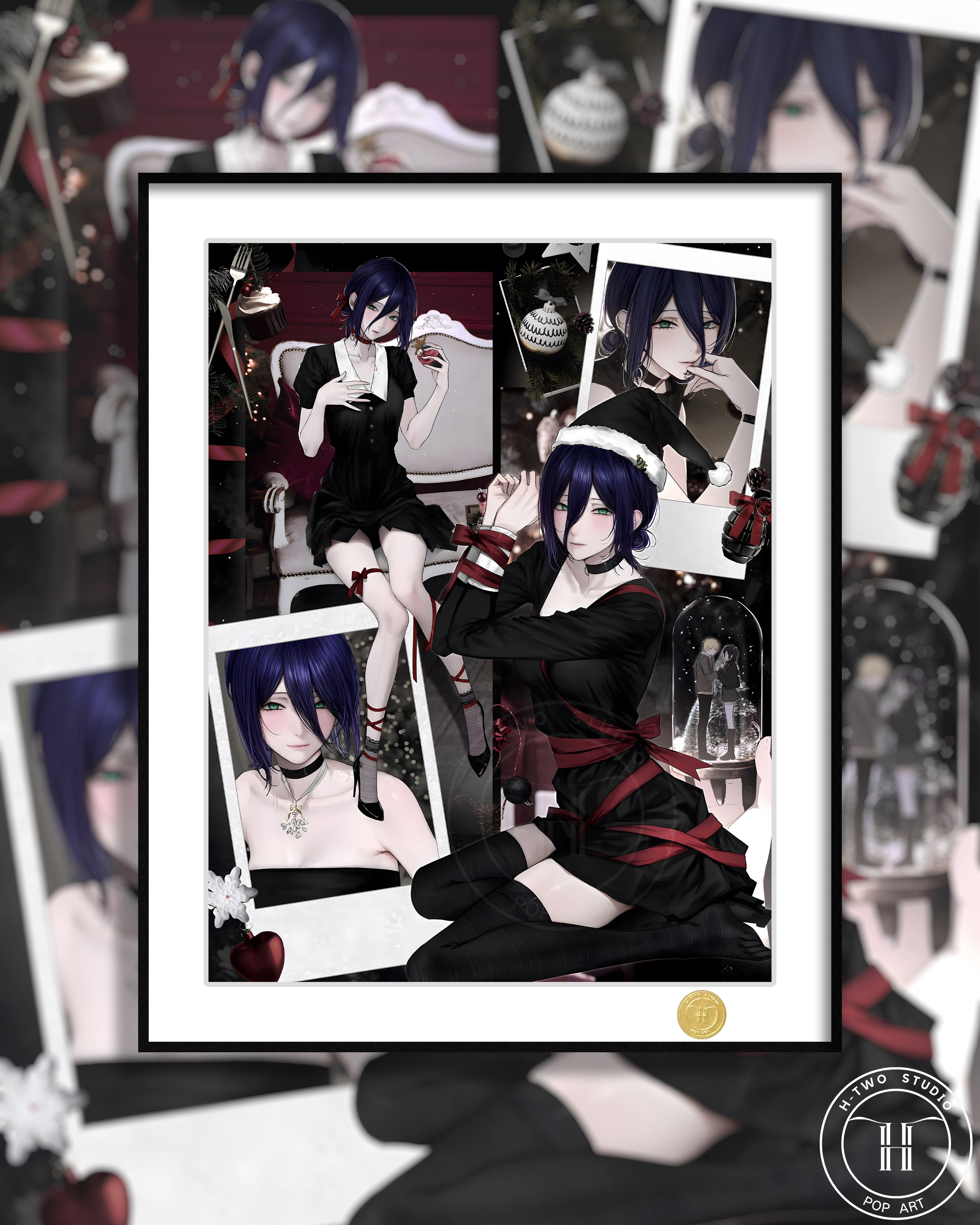 【週邊】H2工作室－鏈鋸人 聖誕蕾塞 裝飾畫