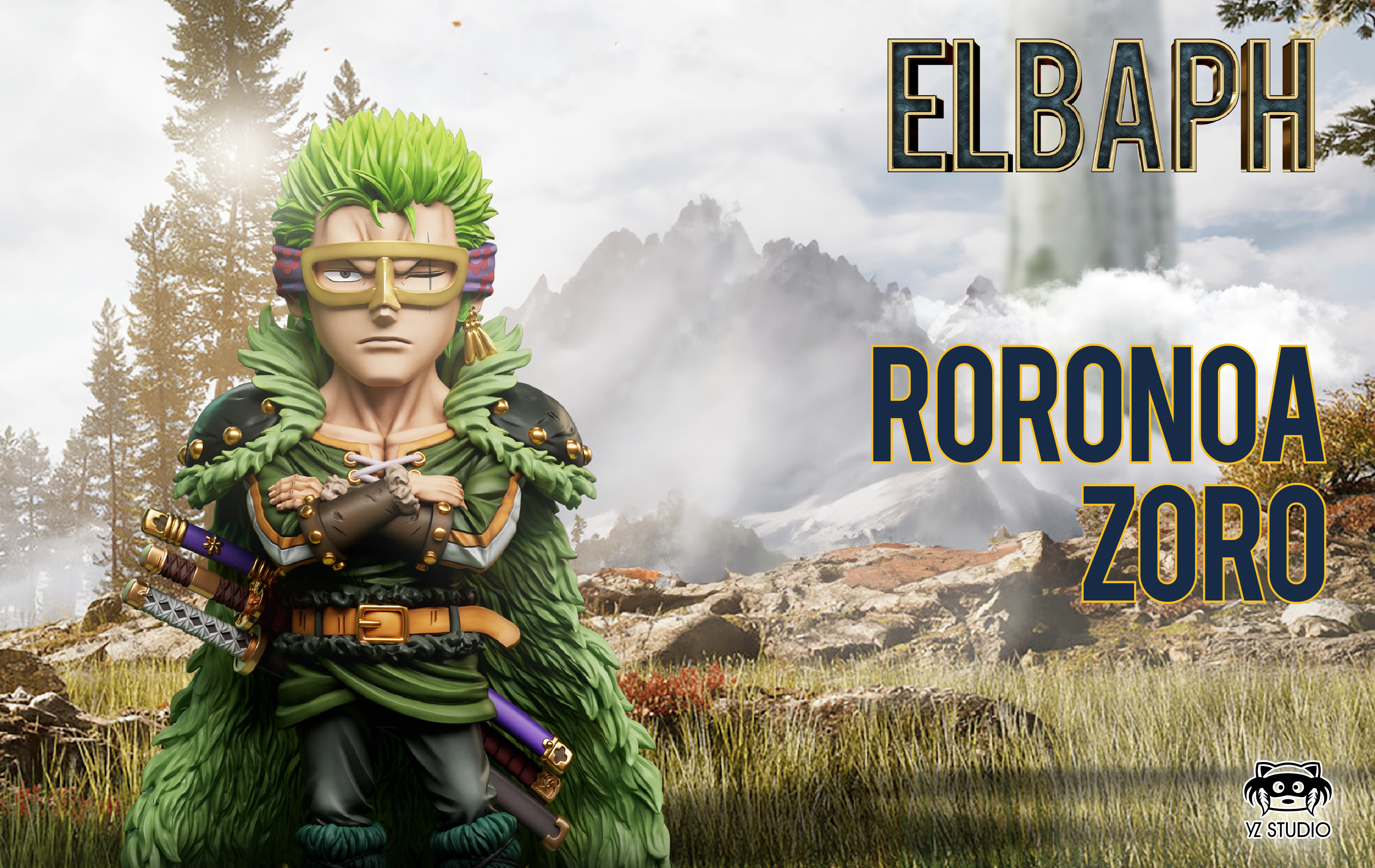 【海賊王】YZ工作室－艾爾巴夫篇 第四彈 草帽海賊團 索隆