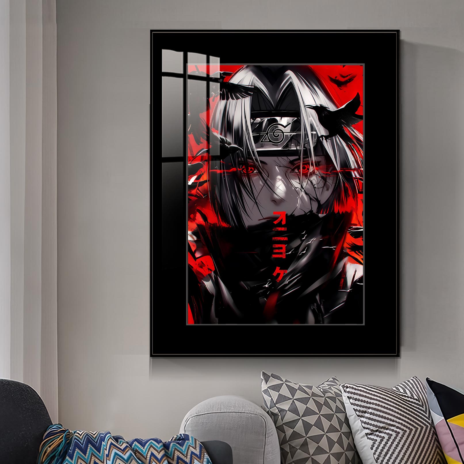 【週邊】橘子工作室－火影忍者 鼬神 半身像 裝飾畫