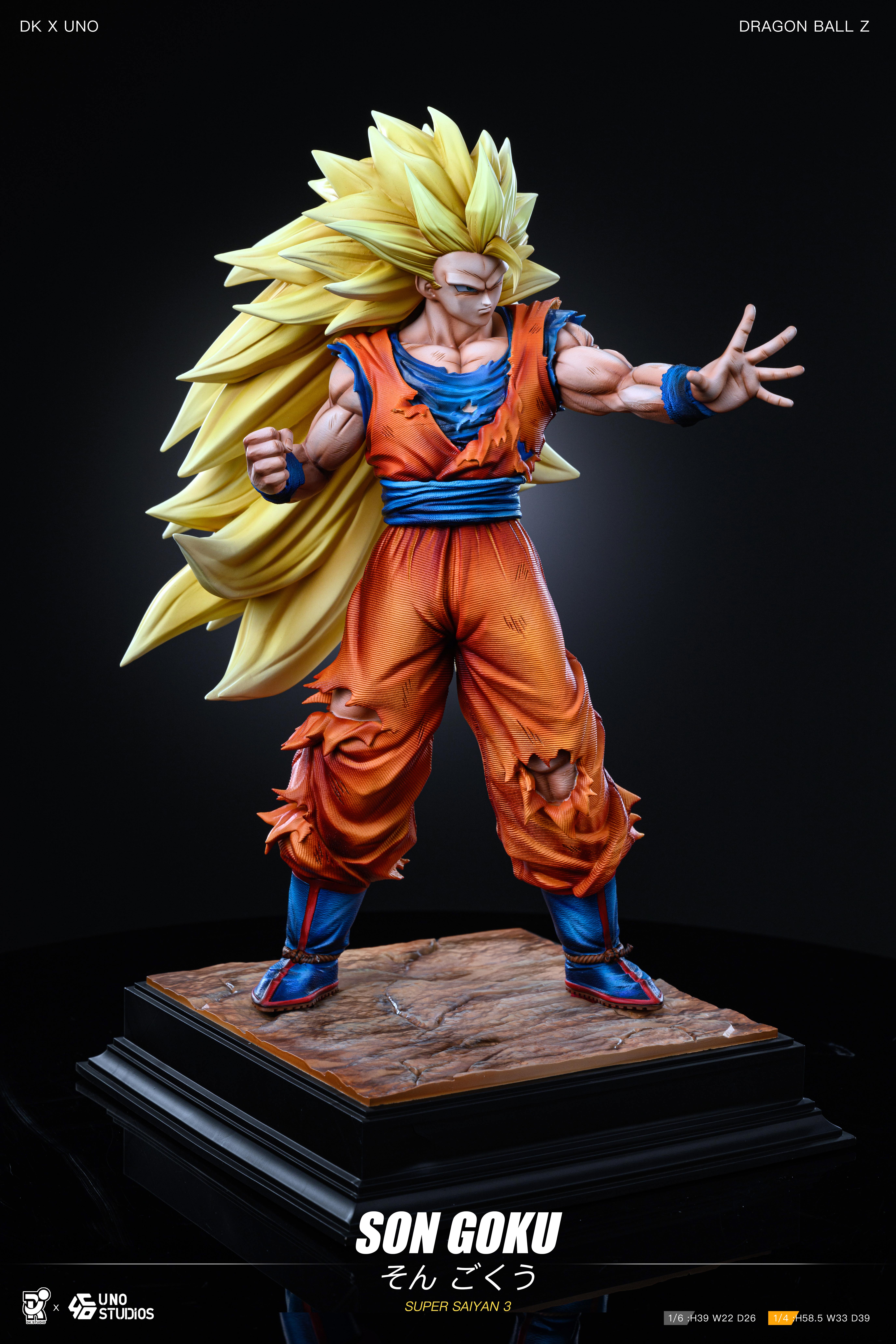 だいちゃんDK x UNO-Studio 孫悟空 DK x UNO Studio DBZ SS3 Goku Resin Statue
