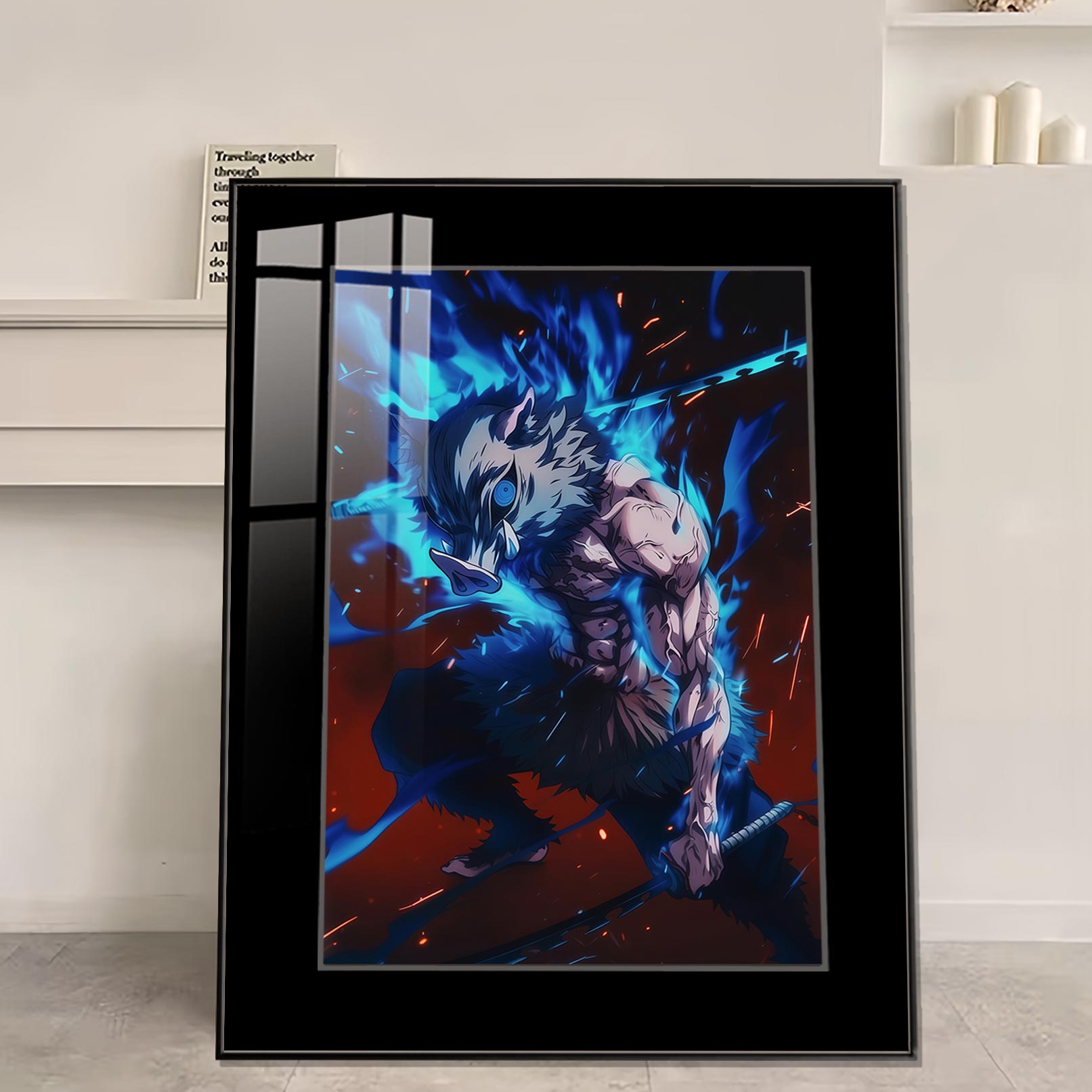 【週邊】橘子工作室-鬼滅之刃 鬼殺二刀流 嘴平伊之助 裝飾畫 【週邊】橘子工作室-鬼滅之刃 鬼殺二刀流 嘴平伊之助 裝飾畫