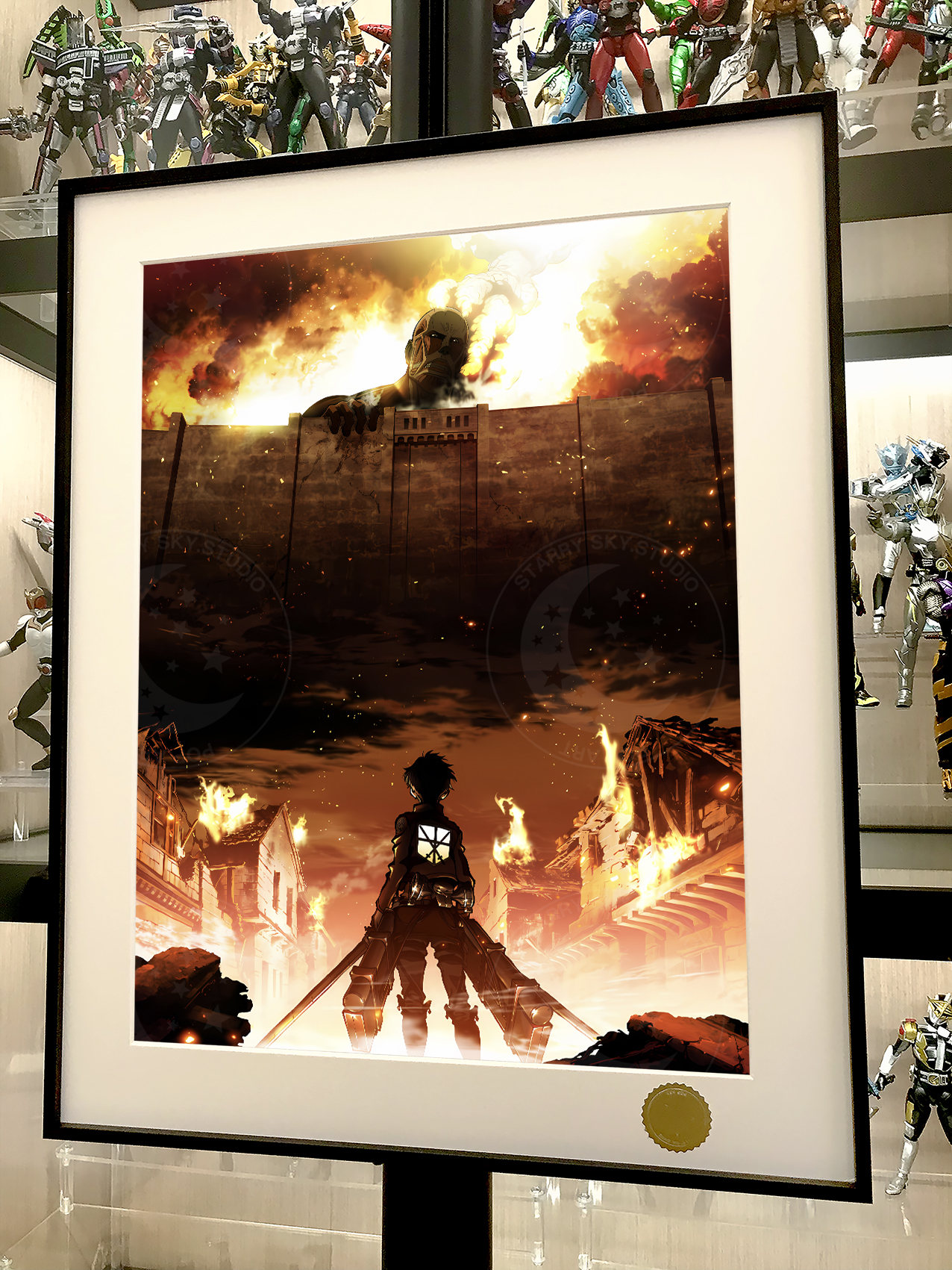 【週邊】星空工作室－進擊的巨人 瑪利亞之牆 裝飾畫