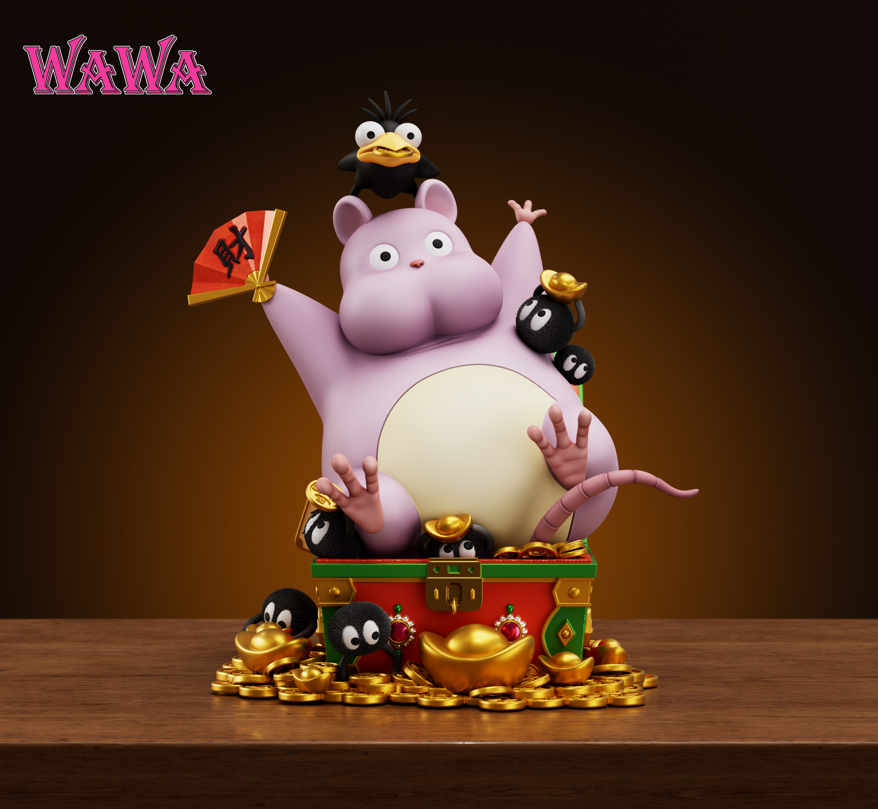 【宮崎駿】wawa-studio－招財系列 招財坊寶寶