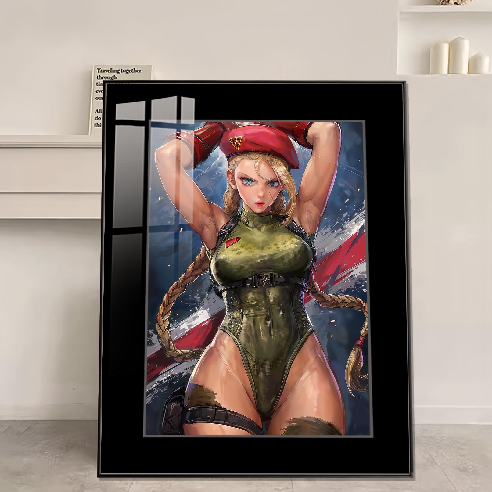 【週邊】橘子工作室－快打旋風 長官 嘉麗 裝飾畫＆色紙