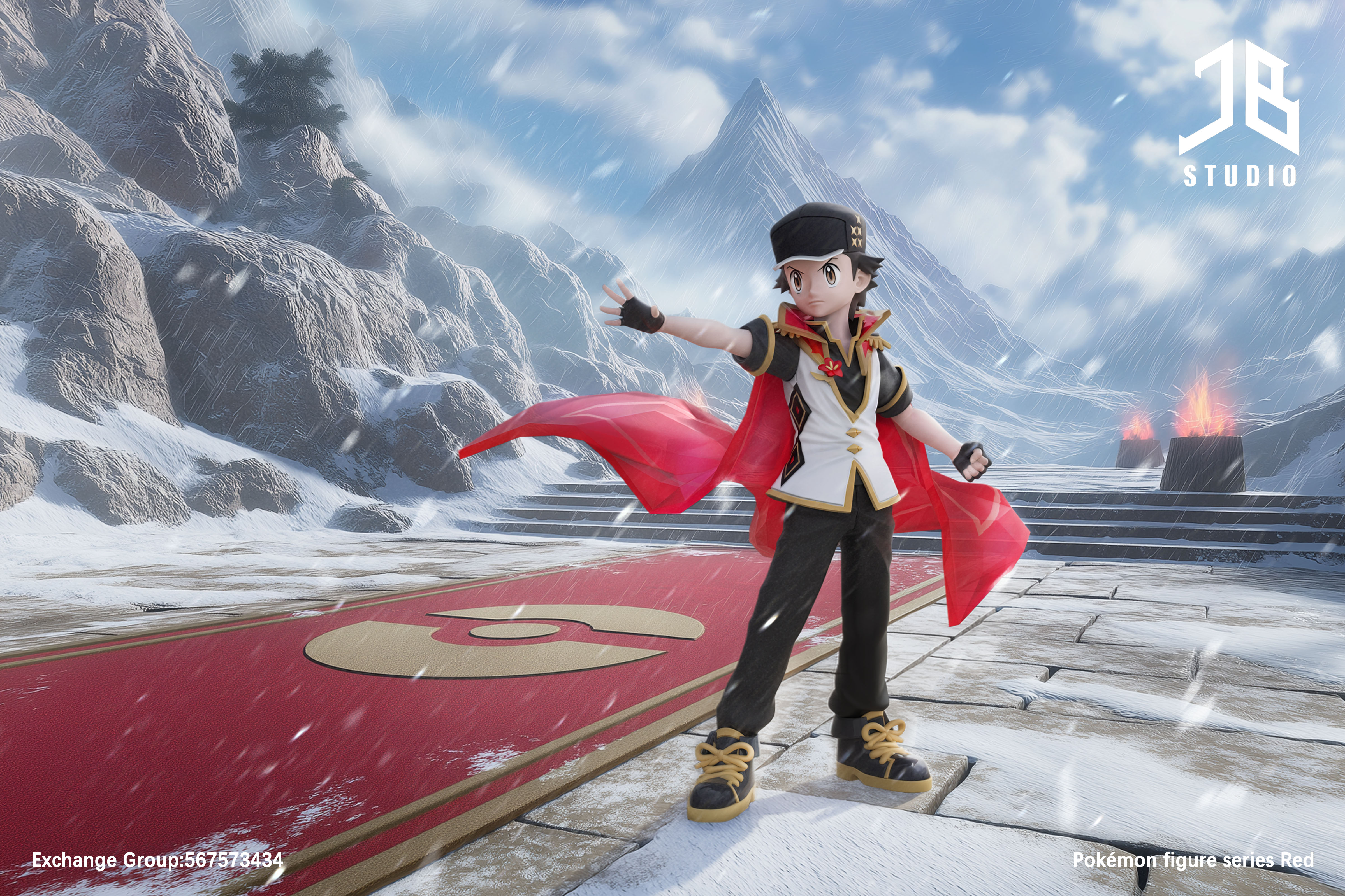 【寶可夢】精寶工作室 JB Studio－人物系列 太晶 赤紅