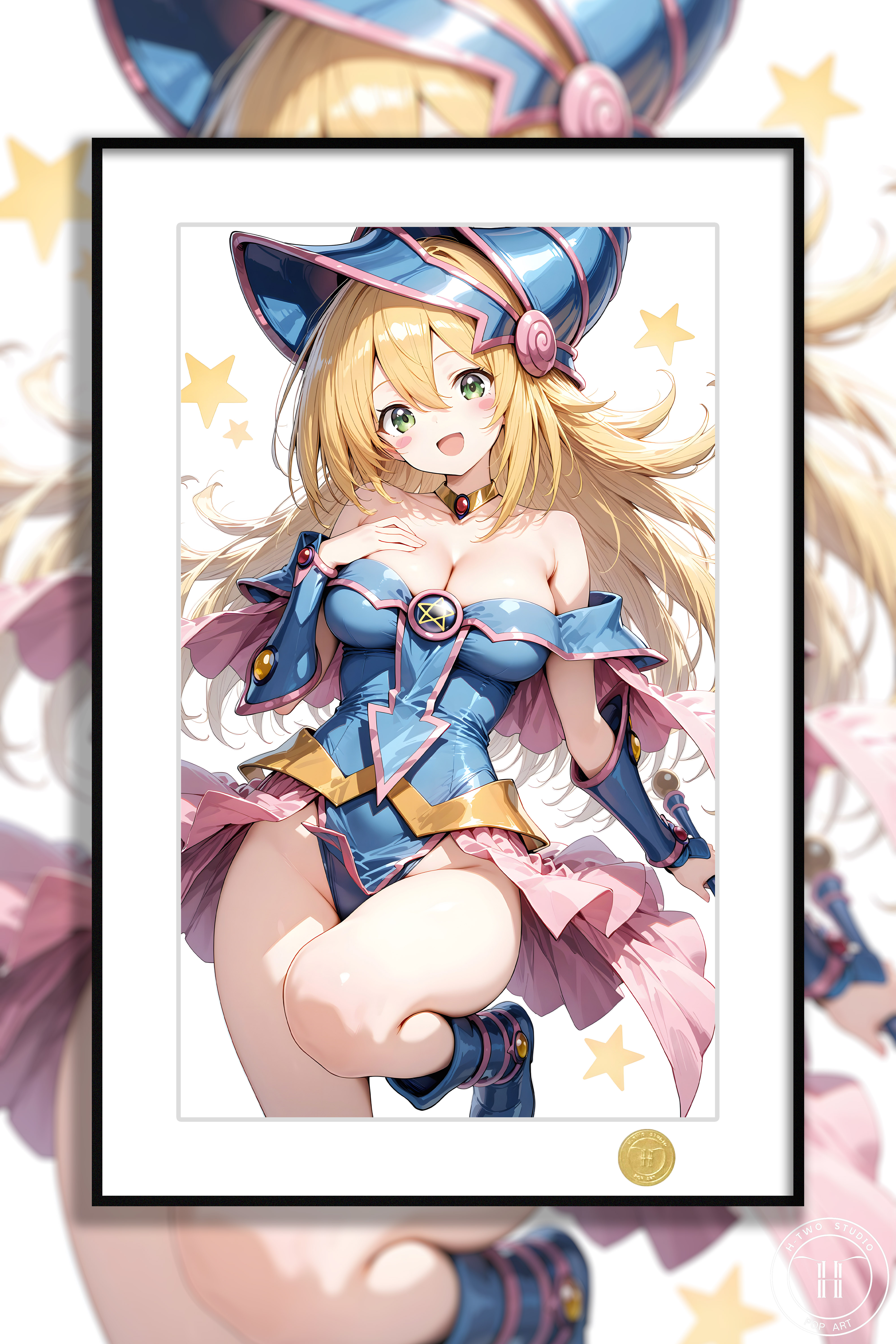 【週邊】H2工作室-遊戲王 黑魔導女孩 裝飾畫 【週邊】H2工作室-遊戲王 黑魔導女孩 裝飾畫