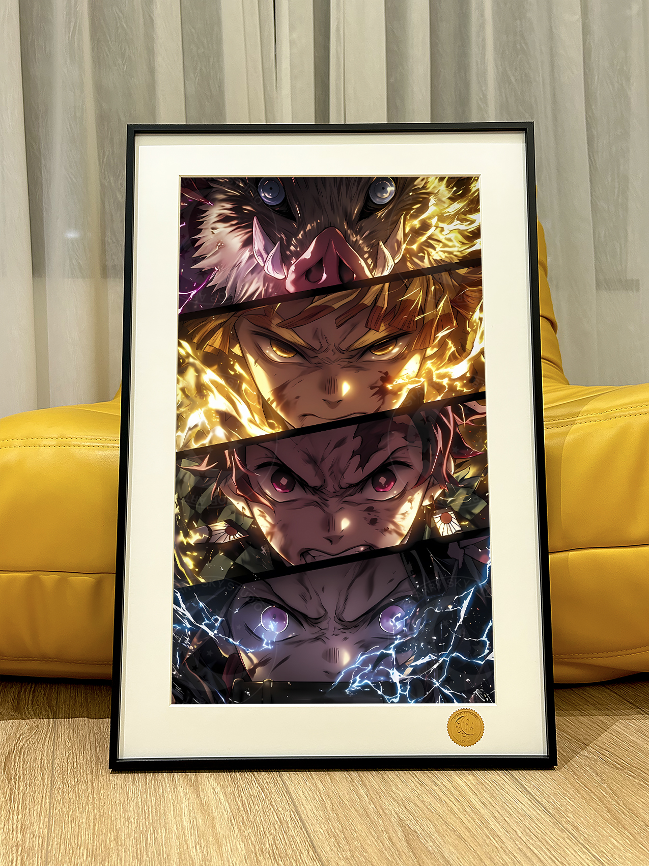 【週邊】星空工作室－鬼滅之刃 鬼滅四人組 裝飾畫