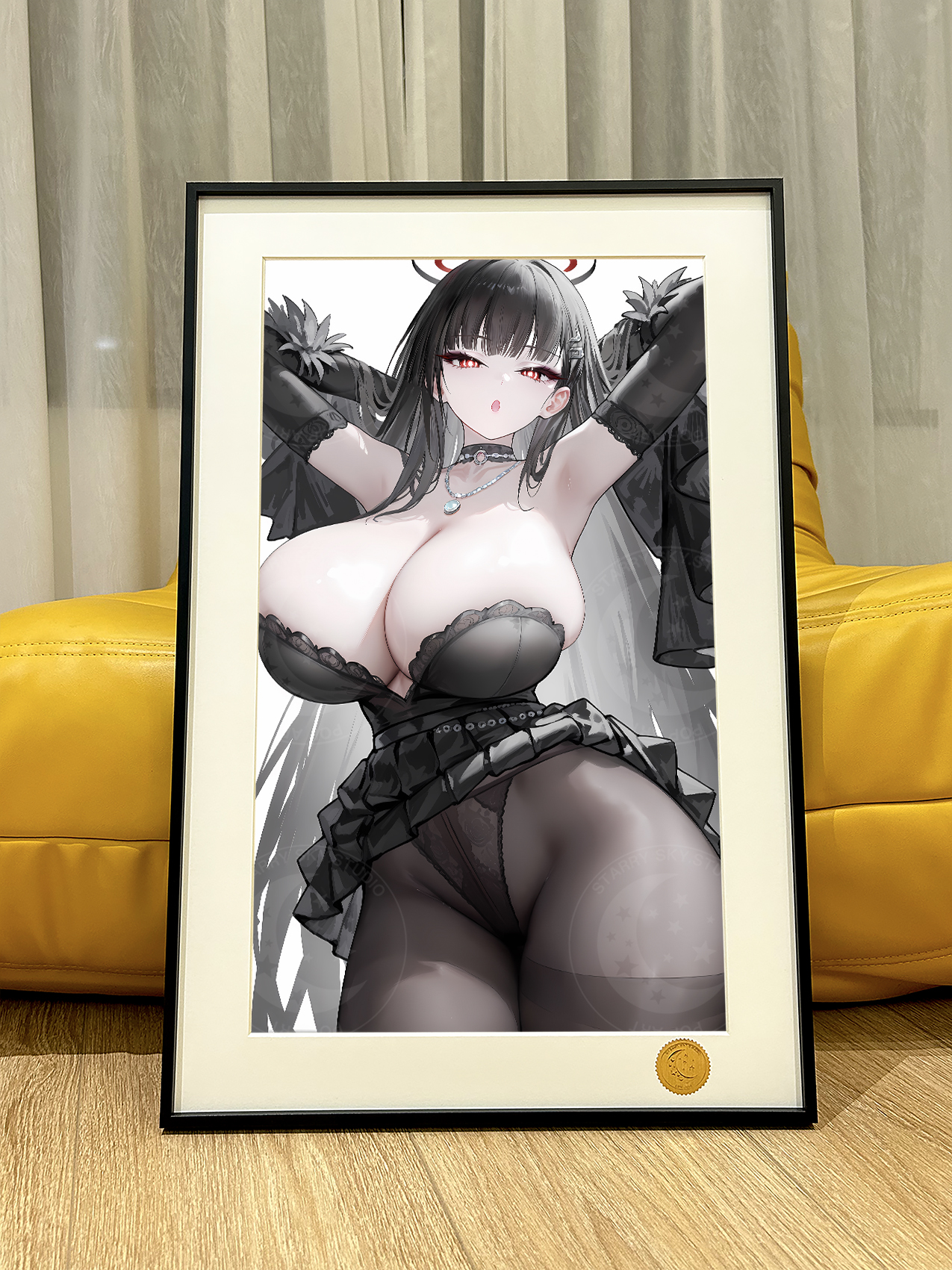 【週邊】星空工作室-蔚藍檔案 黑衣花嫁莉音 裝飾畫 【週邊】星空工作室-蔚藍檔案 黑衣花嫁莉音 裝飾畫