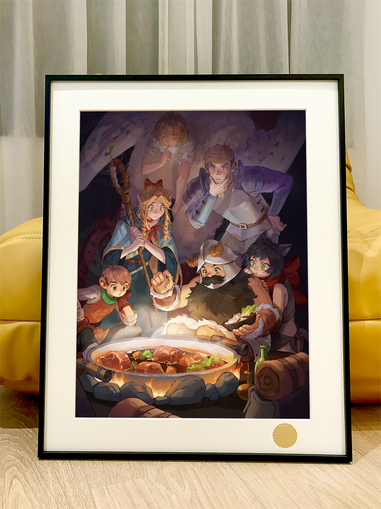 【週邊】星空工作室－迷宮飯 迷宮料理 裝飾畫