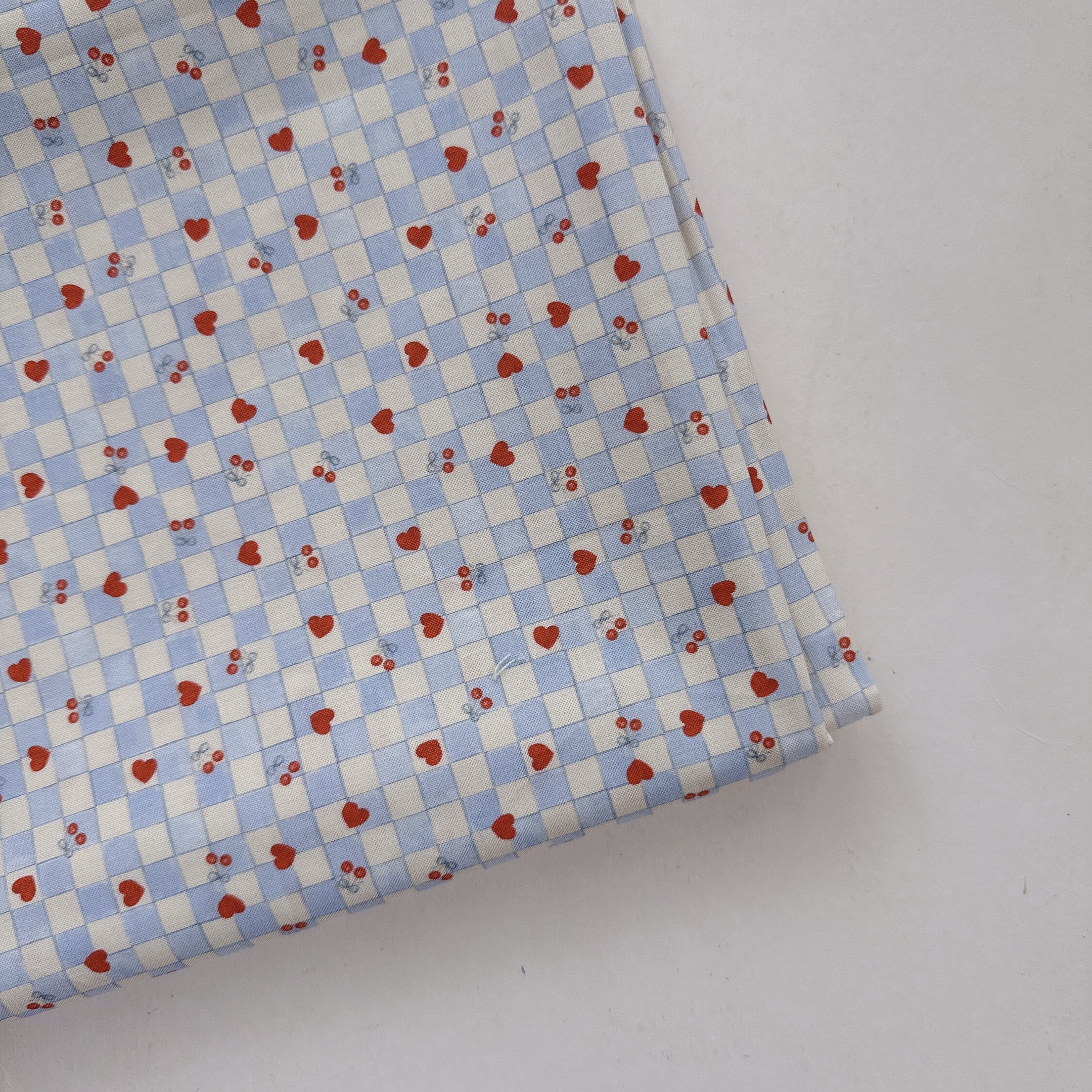 【 選布 】藍格愛心 851