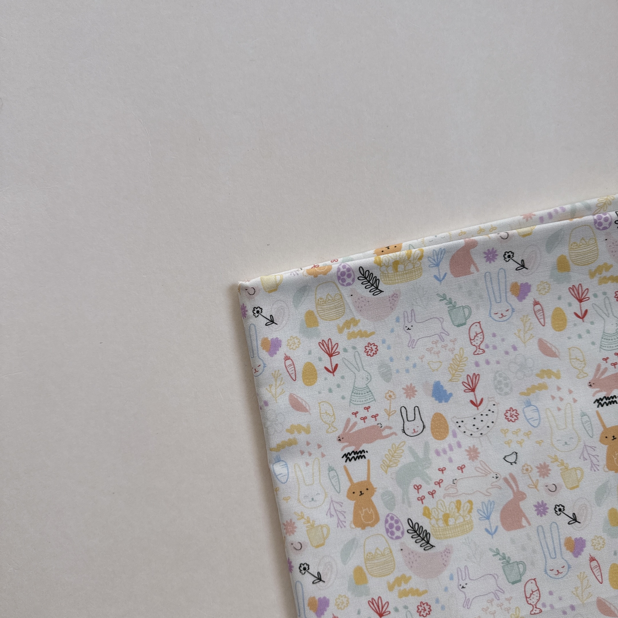 【 選布 】手繪兔 68