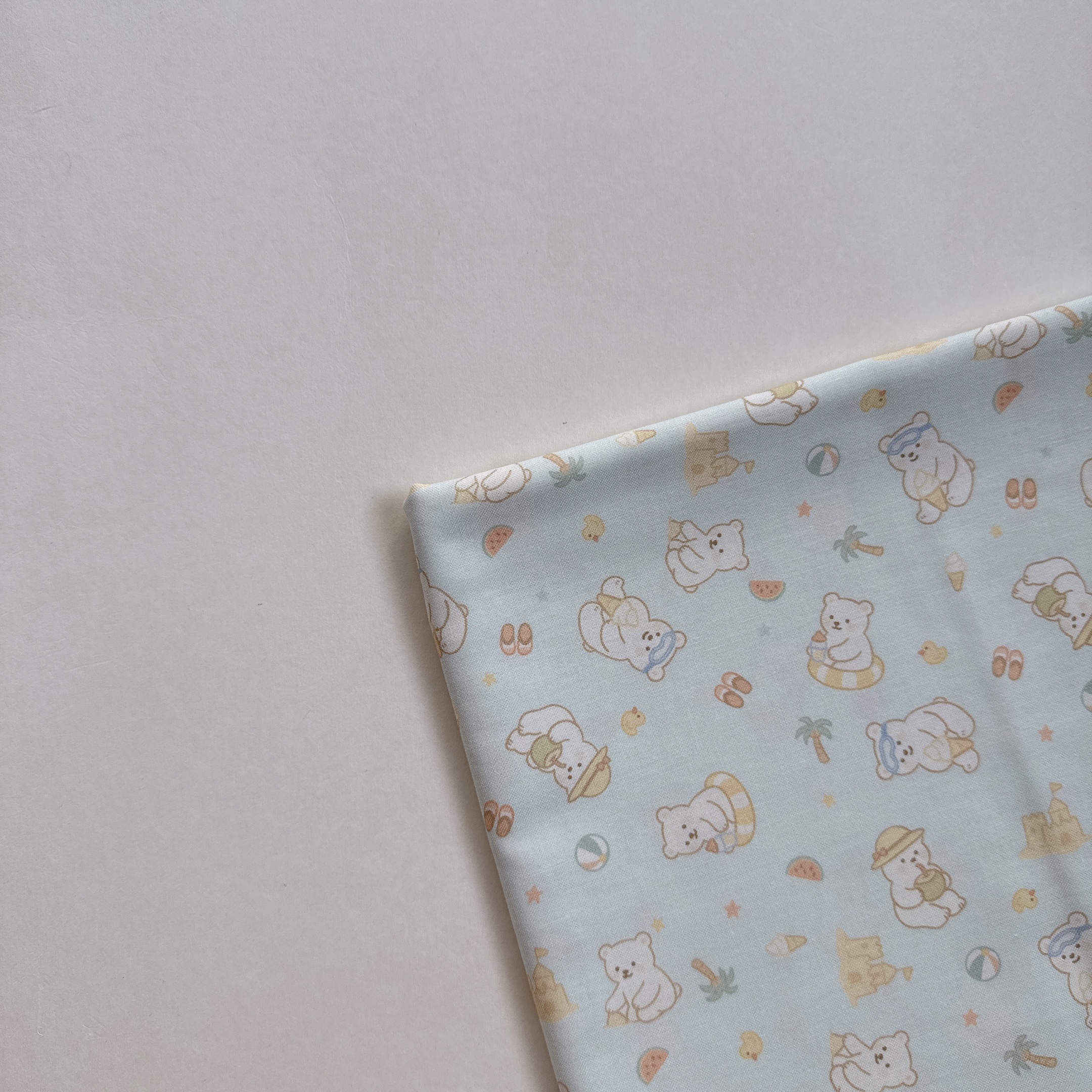 【 選布 】夏日海邊藍底 03