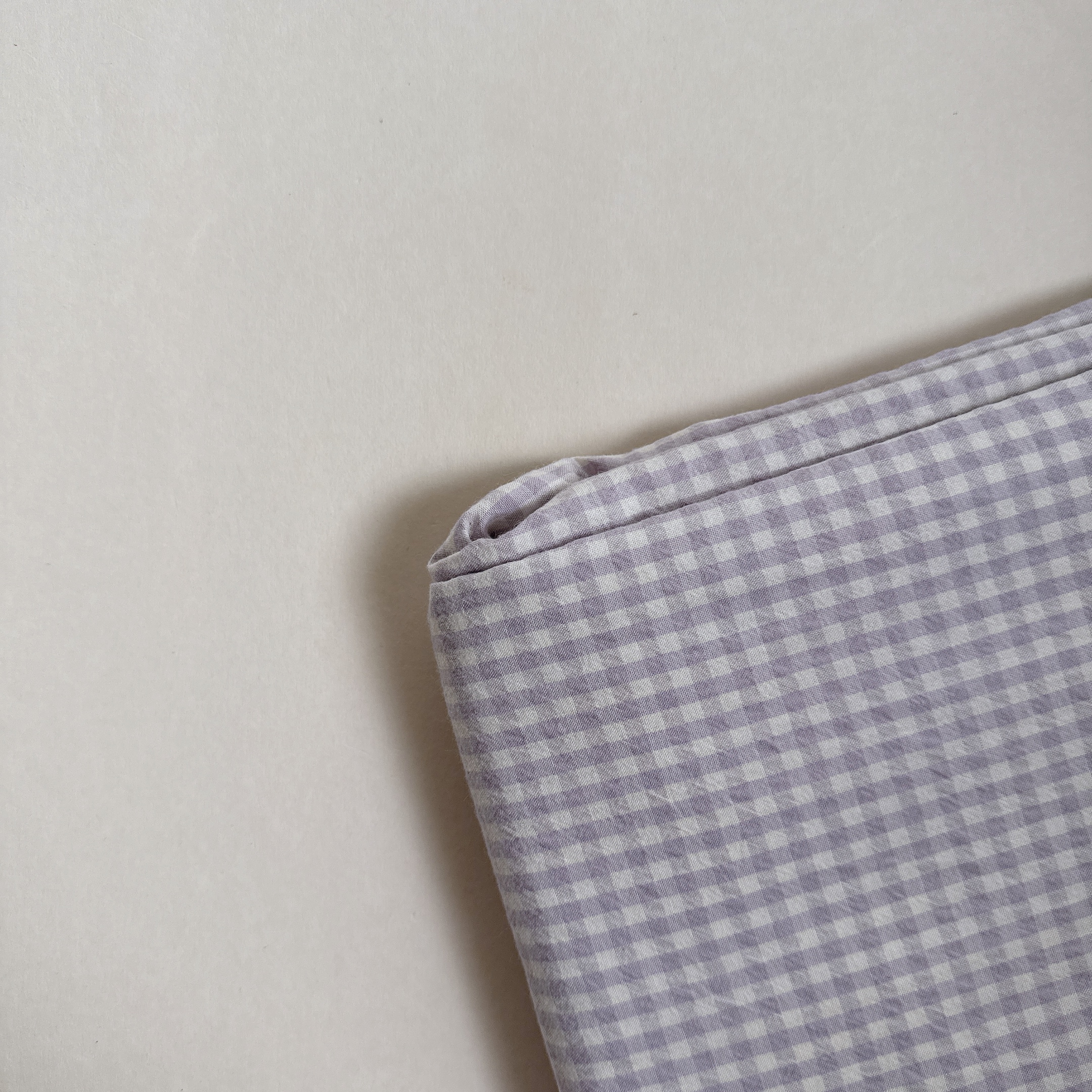 【 選布 】紫格子 - 水洗棉