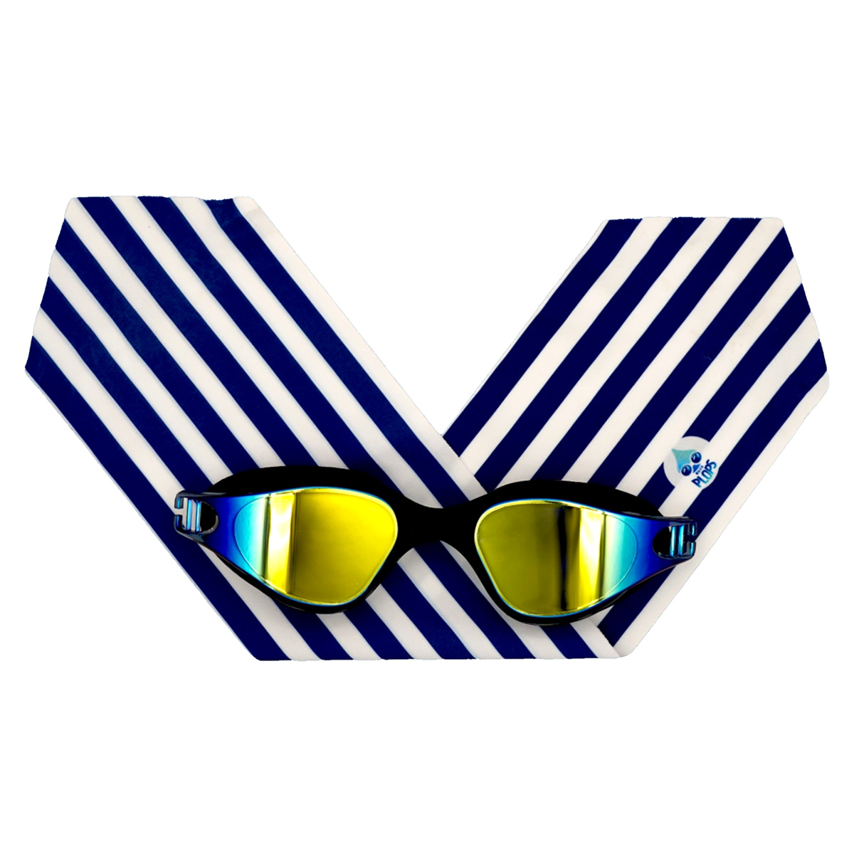 法國waterplops-成人游泳泳鏡(航海水手/黑色)