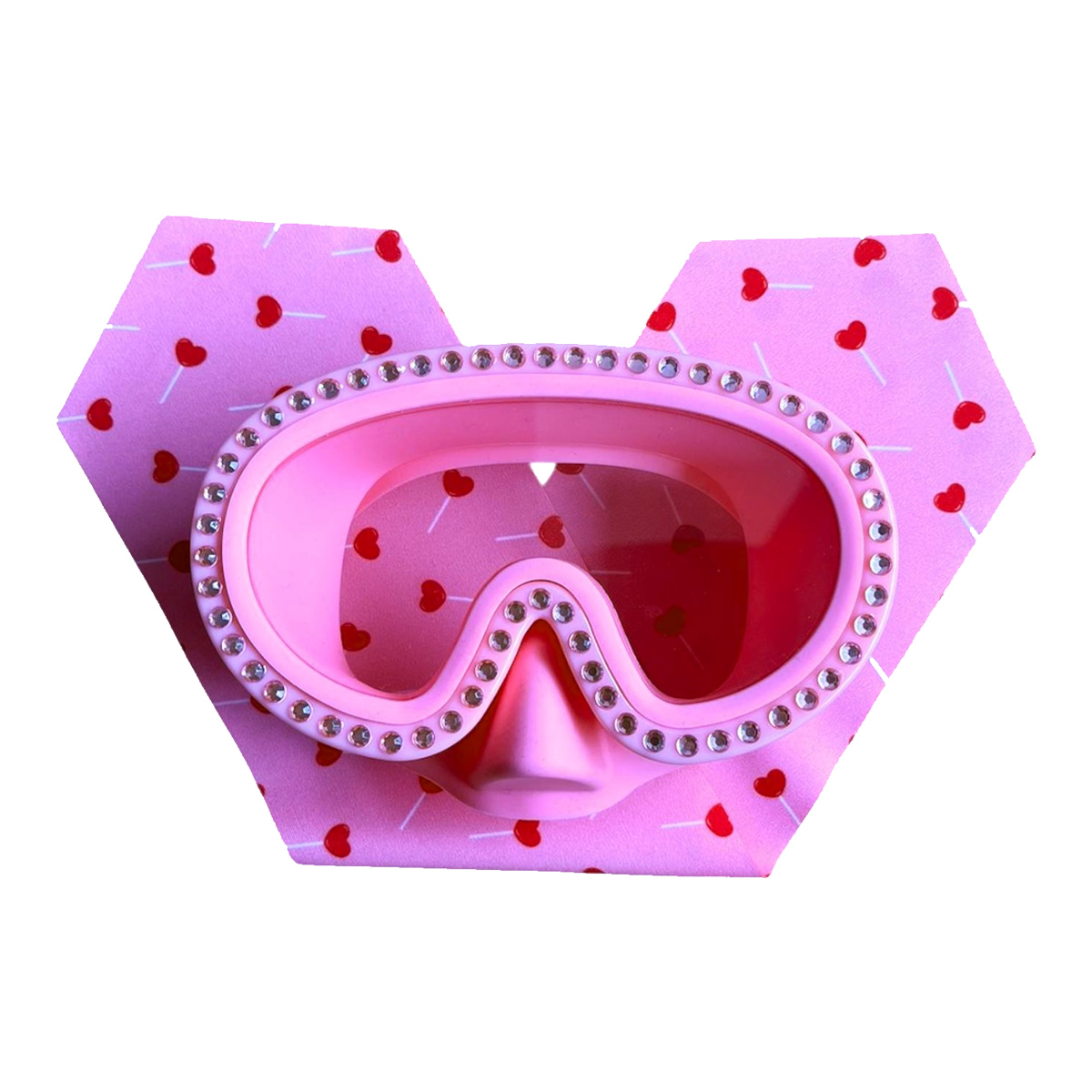 法國waterplops-兒童浮潛鏡 (鑽石愛心/5-12Y)