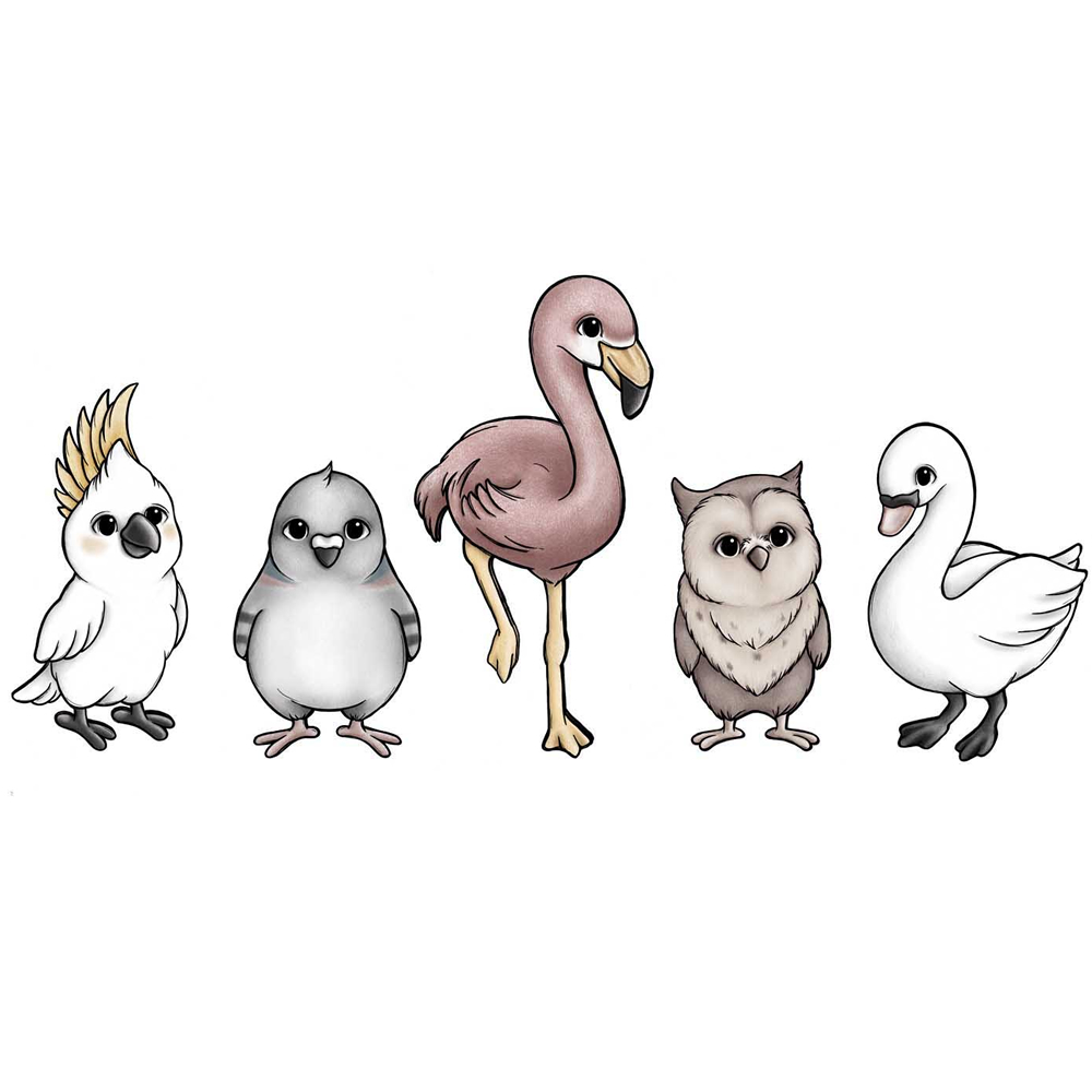 挪威 Stickstay 設計師手繪壁貼(鳥類動物-鳳頭鸚鵡)3
