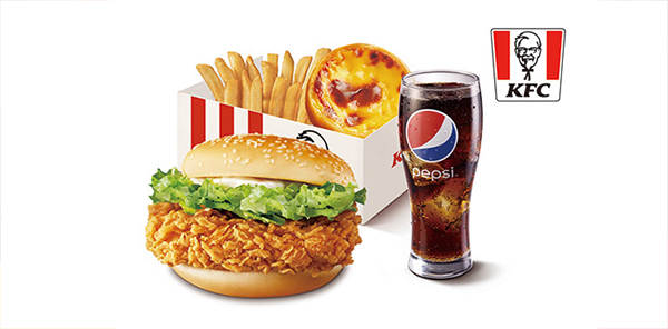 肯德基咔啦雞腿堡+點心盒 蛋撻脆薯套餐好禮即享券(團購優惠請洽客服)