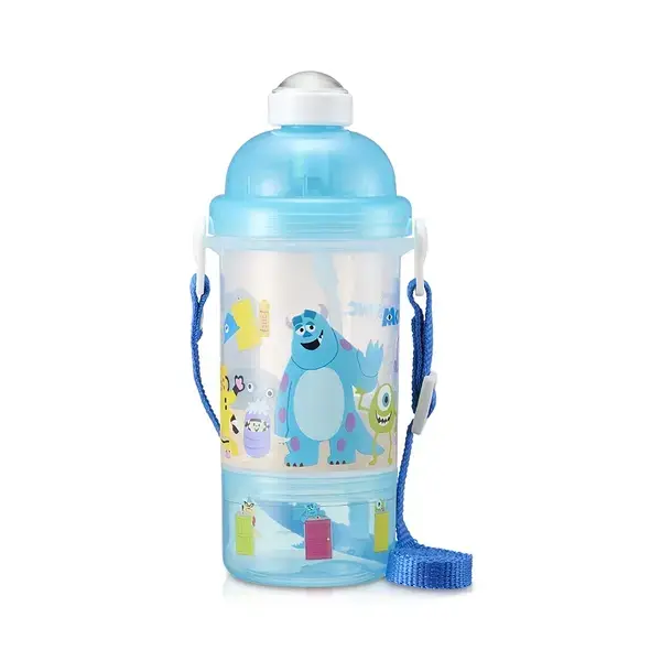 迪士尼怪獸電力公司雙層彈跳吸管水壺(團購優惠請洽客服）