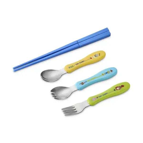 迪士尼玩具總動員不銹鋼餐具學習組(團購優惠請洽客服）