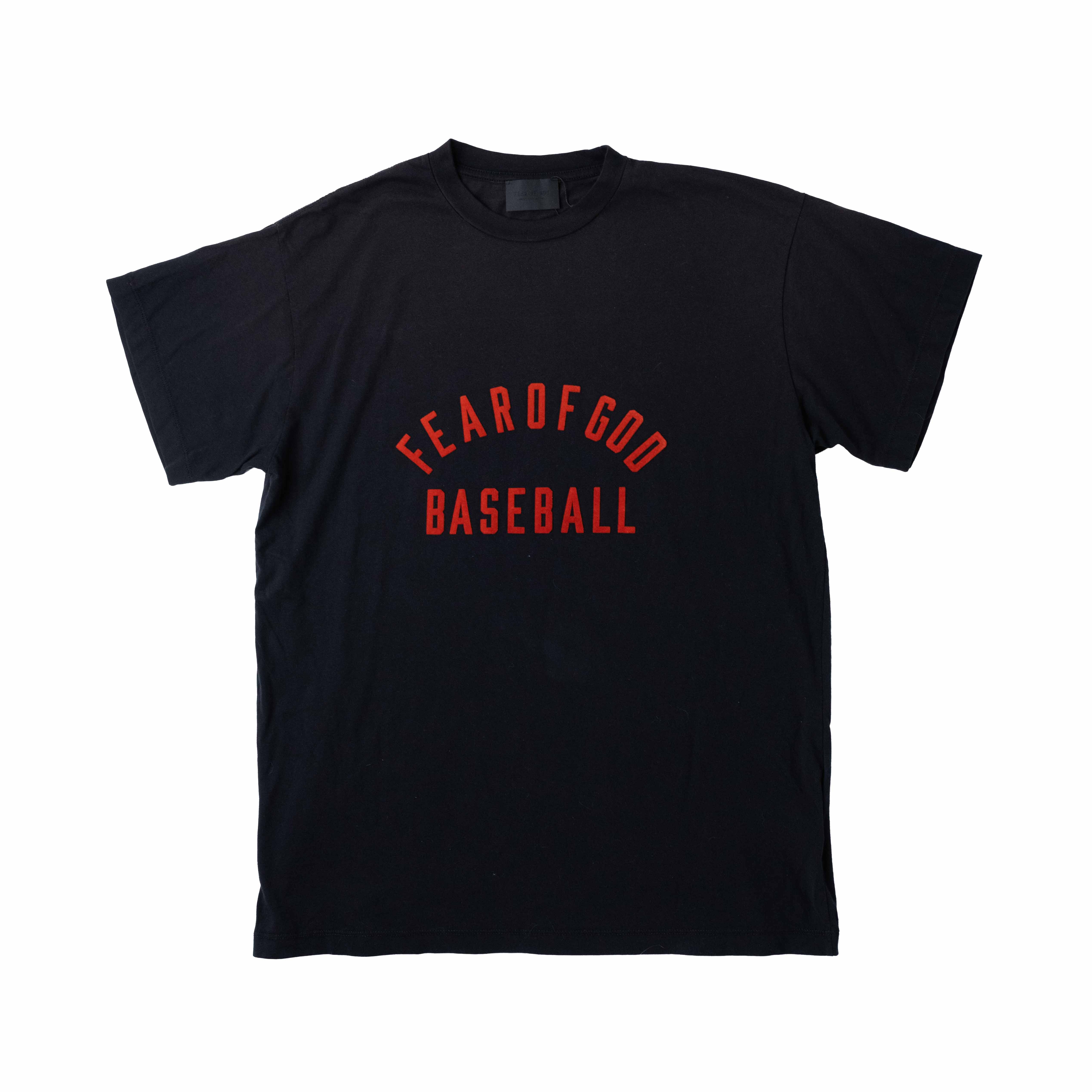 [Fear of god] Baseball logo cotton T-shirts 黑色