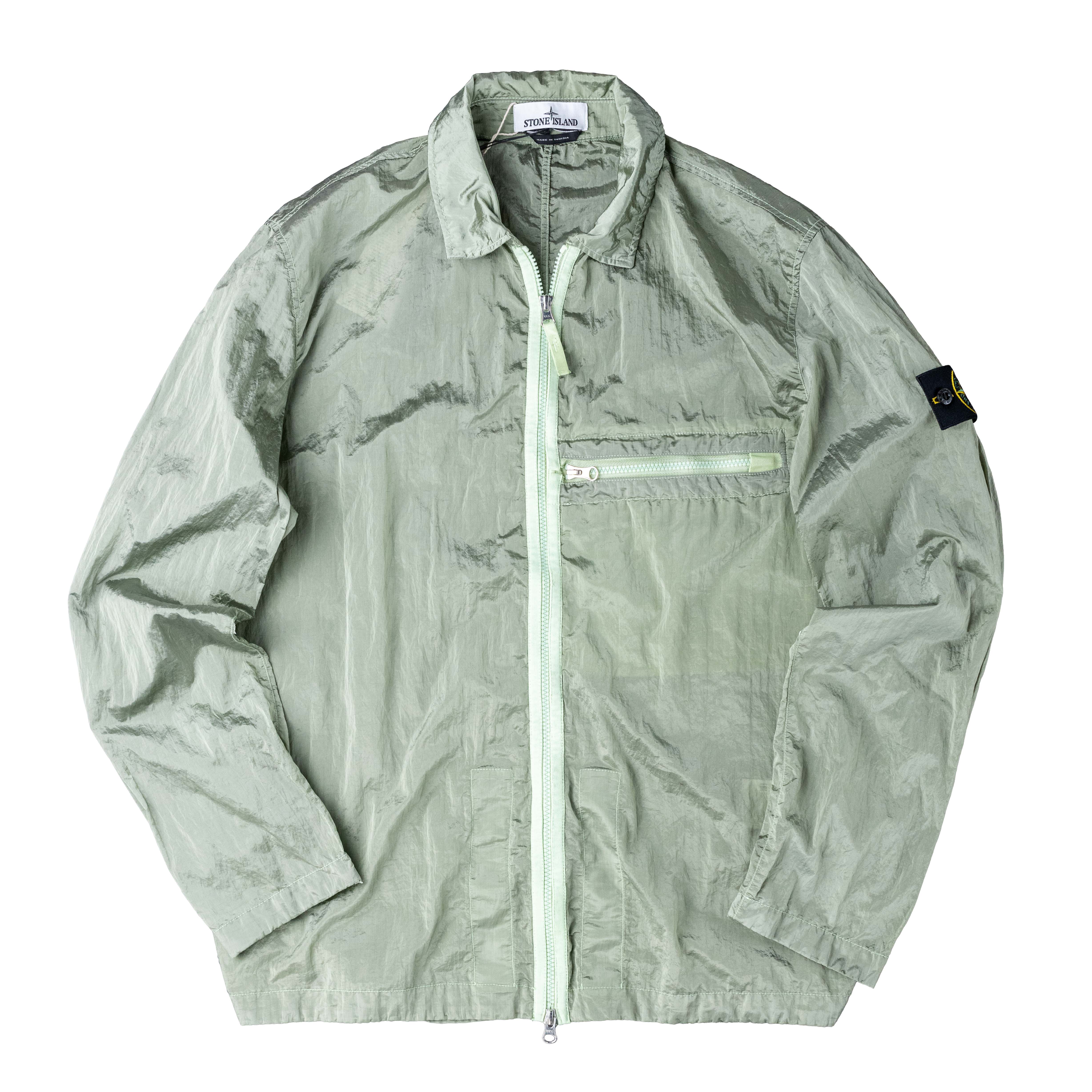 [ Stone Island ] 10919 NYLON METAL IN ECONYL® REGENERATED NYLON 鼠尾草綠