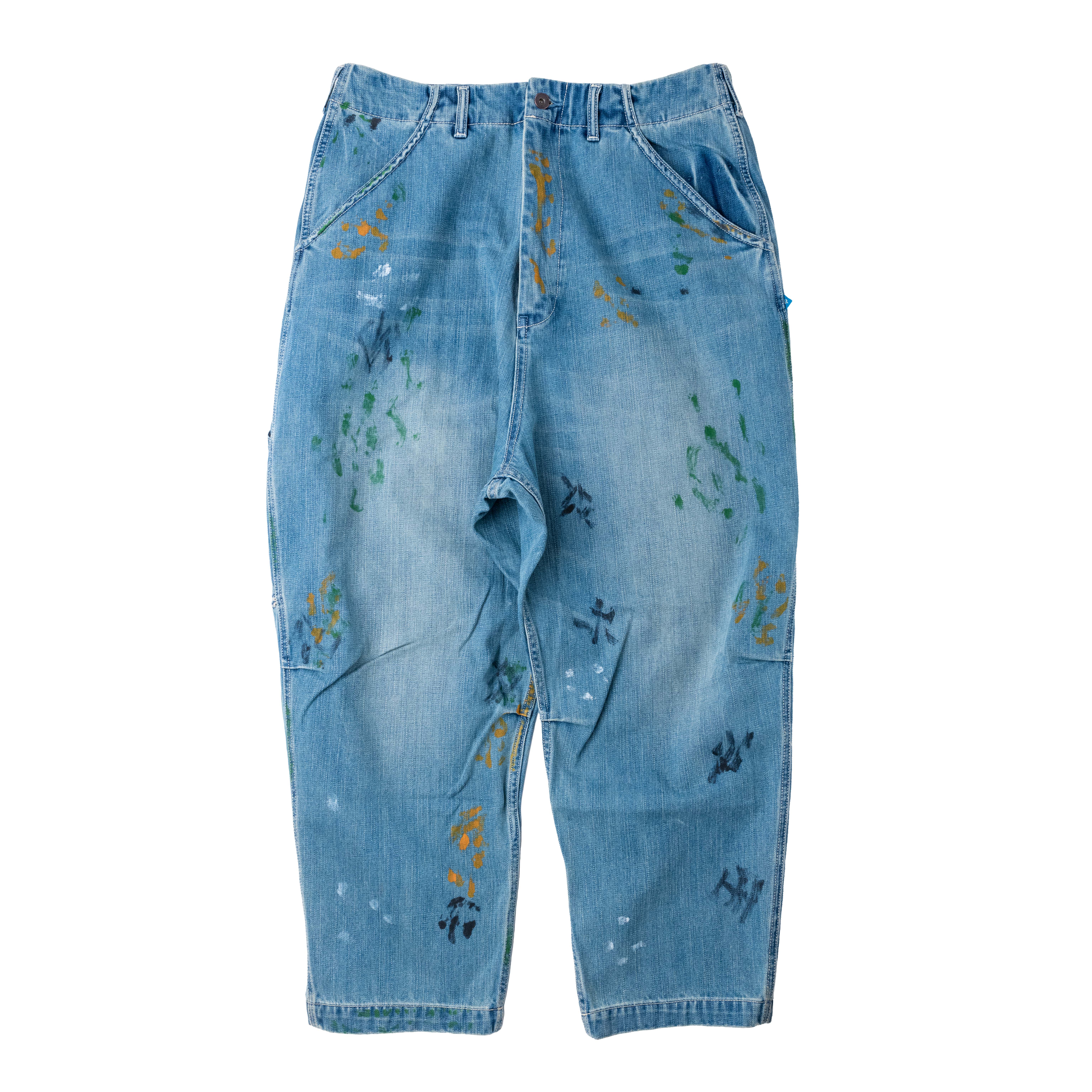 [ Liberaiders ] DENIM PAINTER SARROUEL PANTS 藍色