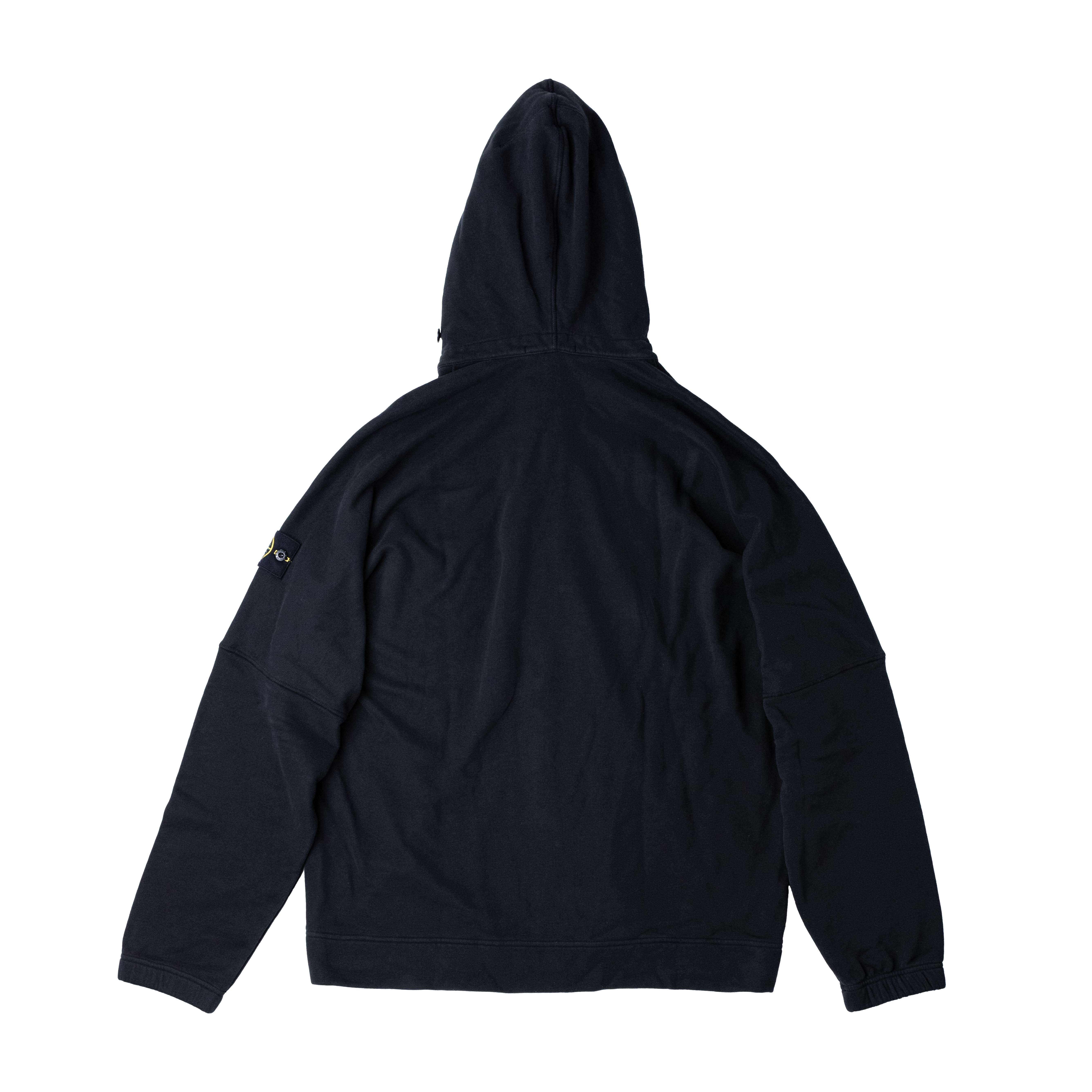 Stone Island ] 60120 Dropped-shoulder cotton zip-up hoodie jacket