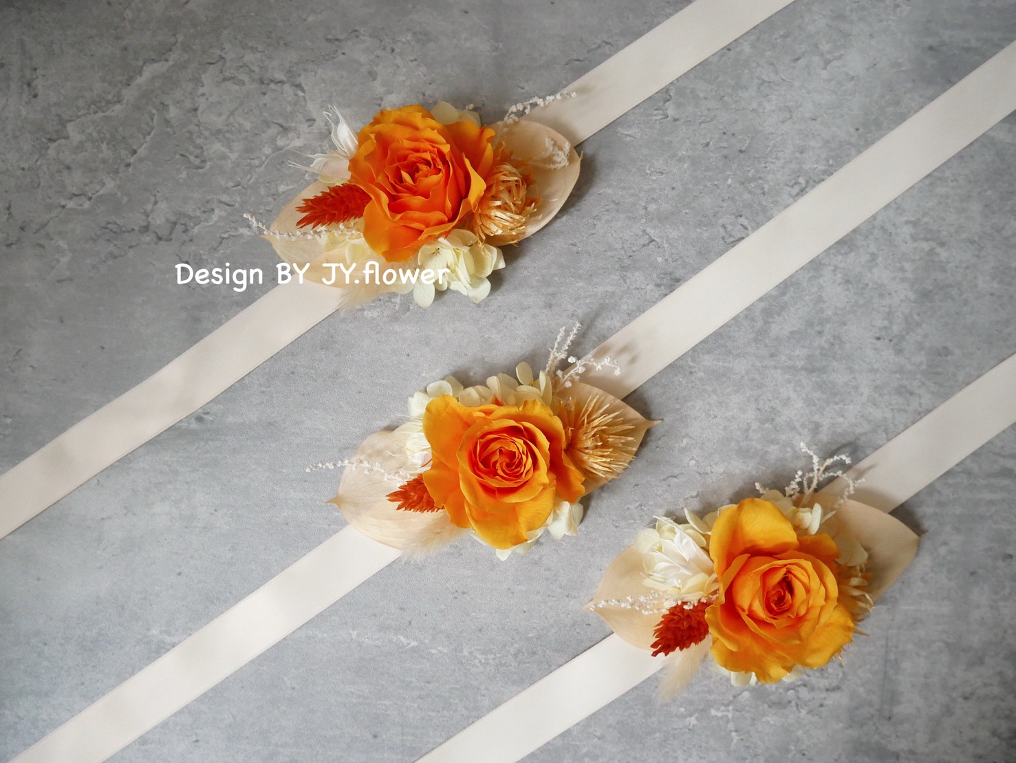 永生玫瑰手腕花【甜橙】