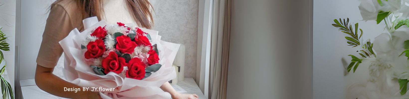 高級永生玫瑰花束，象徵永恆愛情，適合送女友、送老婆